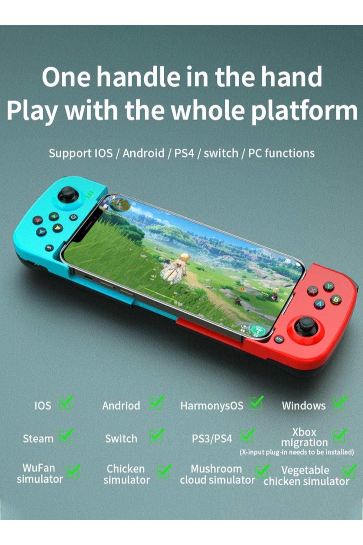 FlashHawk-D3 Mobile Game Controller Gamepad for OS/ Android/ PC/ PS4/ Switch 2