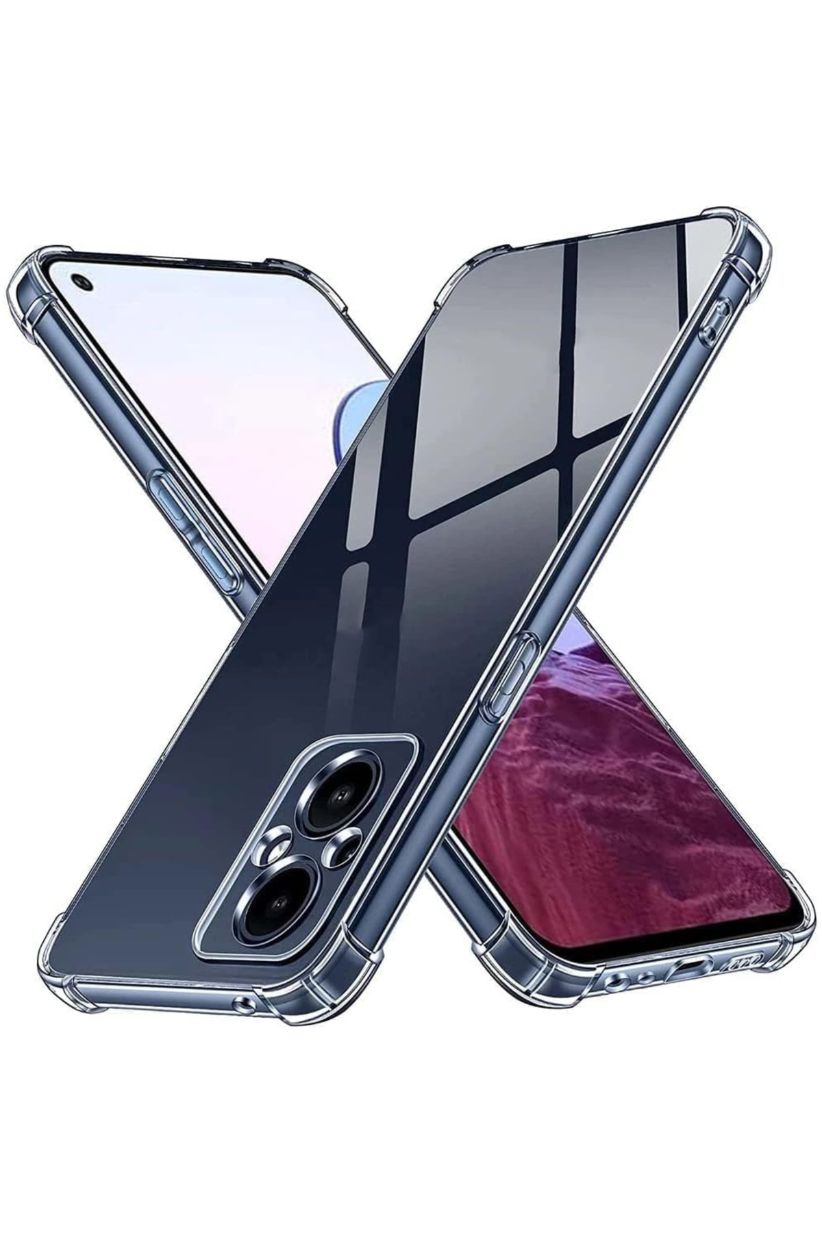 OnePlus Nord N20 5G  Kapak Kamera Korumalı Airbag Antishock Köşe Korumalı Şeffaf Silikon Kılıf