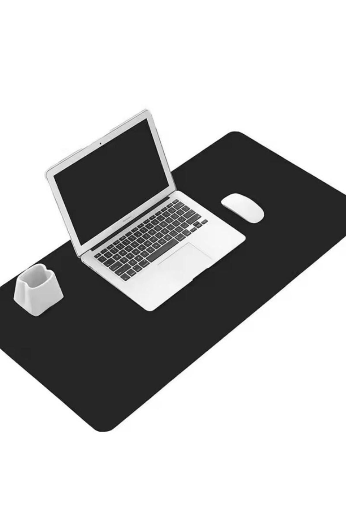 Generic-Large Multi-function Business Double-sided Computer Desk Pad Non-slip Leather Mouse Pad 60×30cm 2