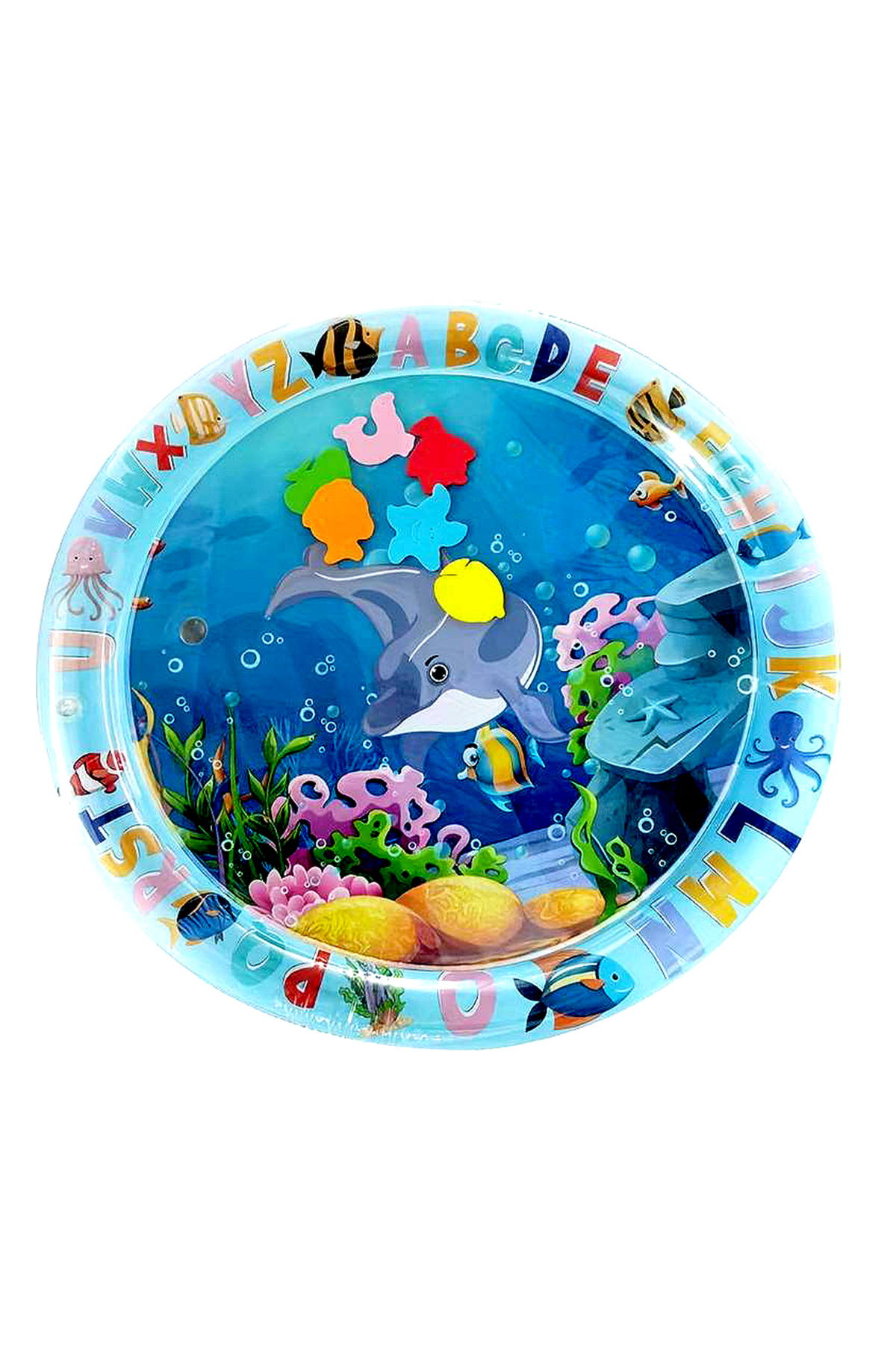 AboutThePerfect Mavi Şişme Su Oyun Matı, Bebek ve Çocuklar İçin Eğlenceli Geliştirici Oyun Alanı fotoğrafı 2 (önizleme)