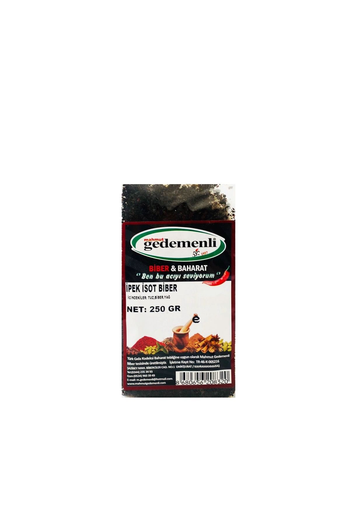 GEDEMENLİ İPEK İSOT BİBER 250 GR