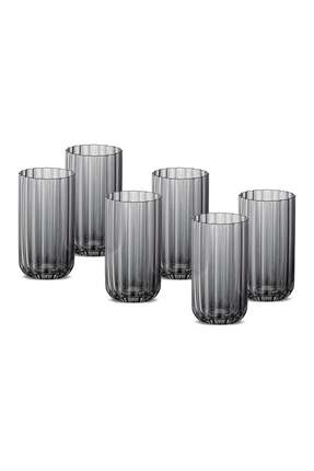 Jumbo Foggy Grey 6'lı Meşrubat Bardağı