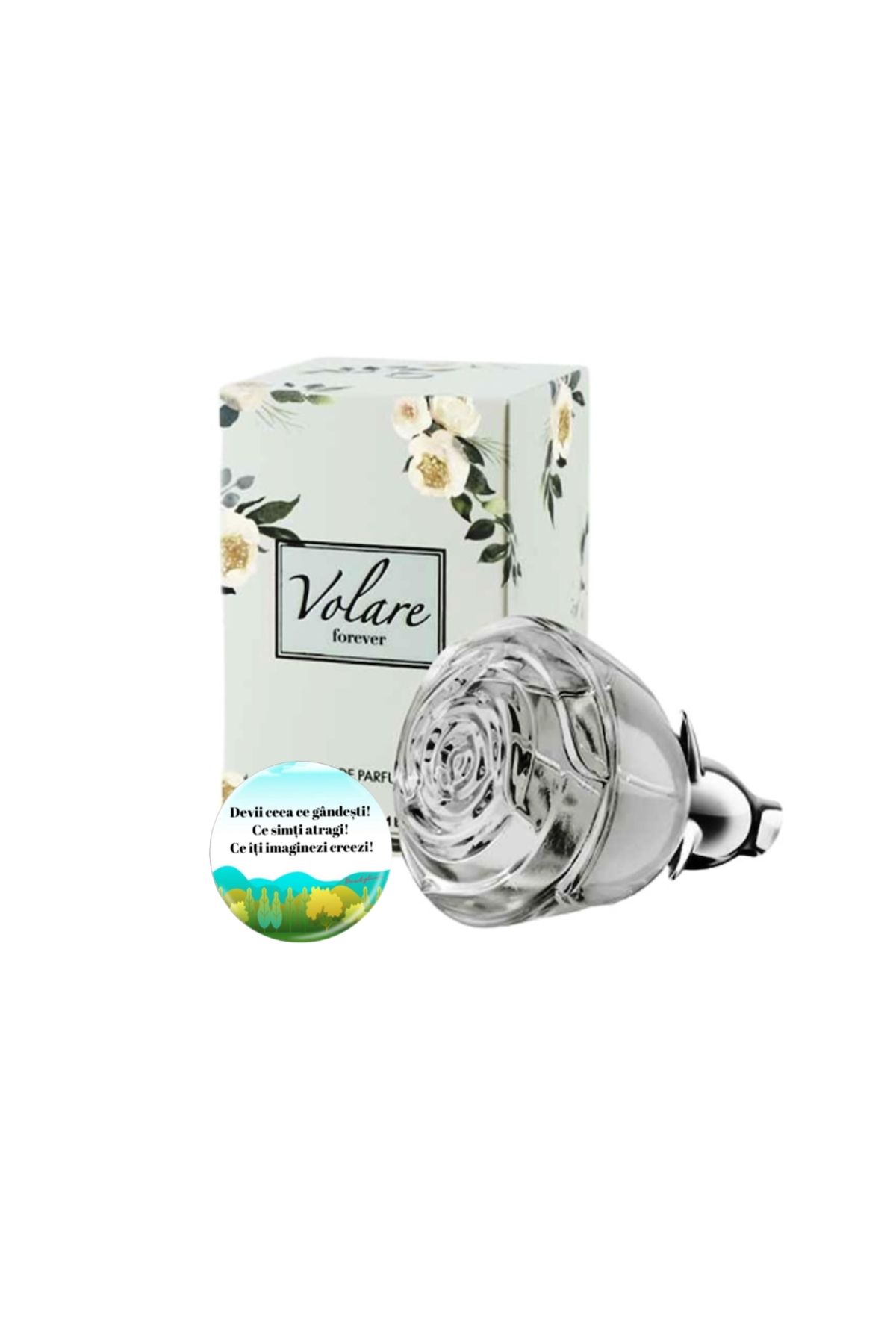Oriflame-Complete set for Her, Volare Forever Eau de Parfum 50 ml, Dactylion badge with motivational message 1