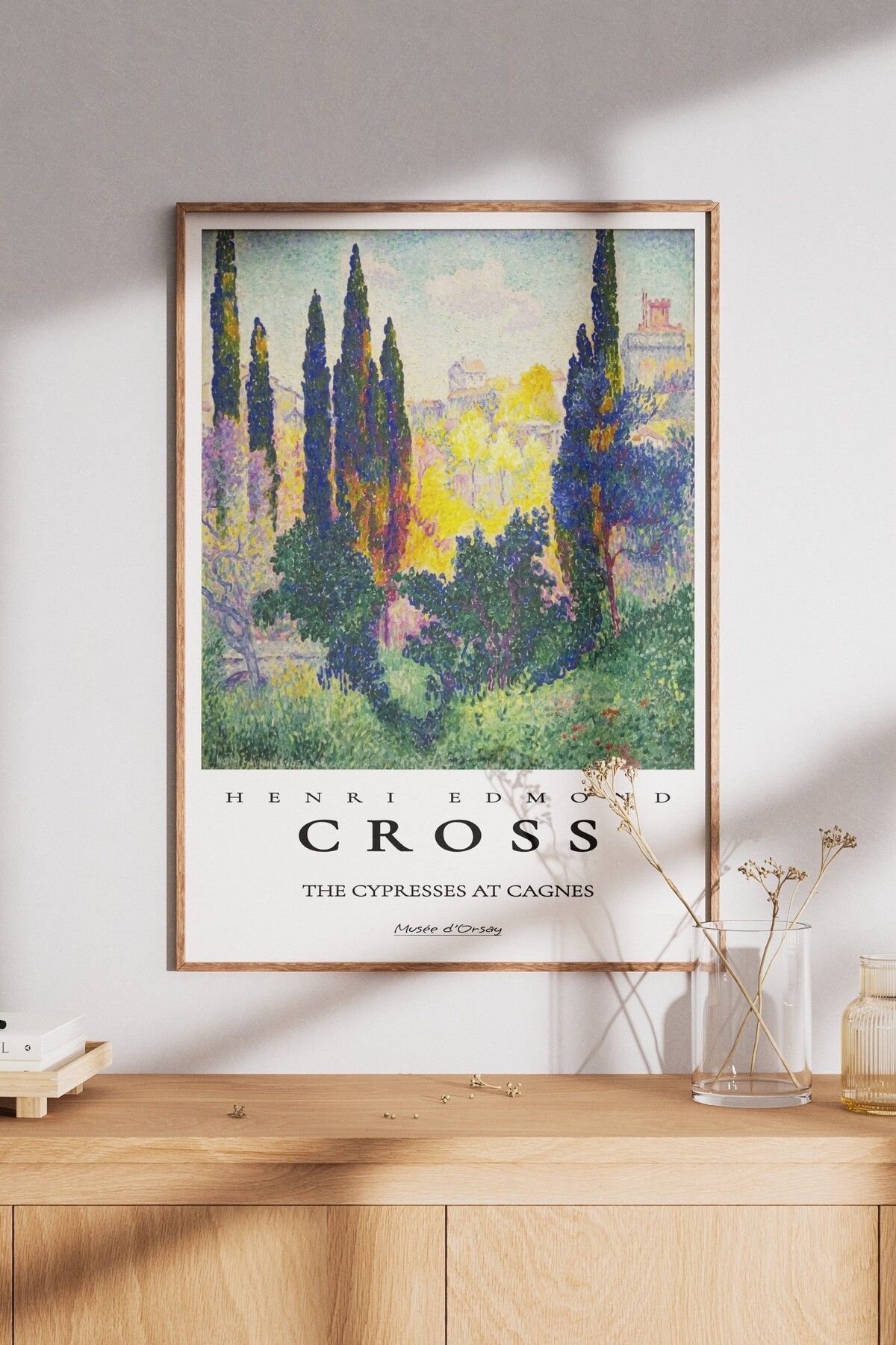 The Dreamer Design Henri Edmond Cross The Cypresses at Cagnes Çerçevesiz Poster