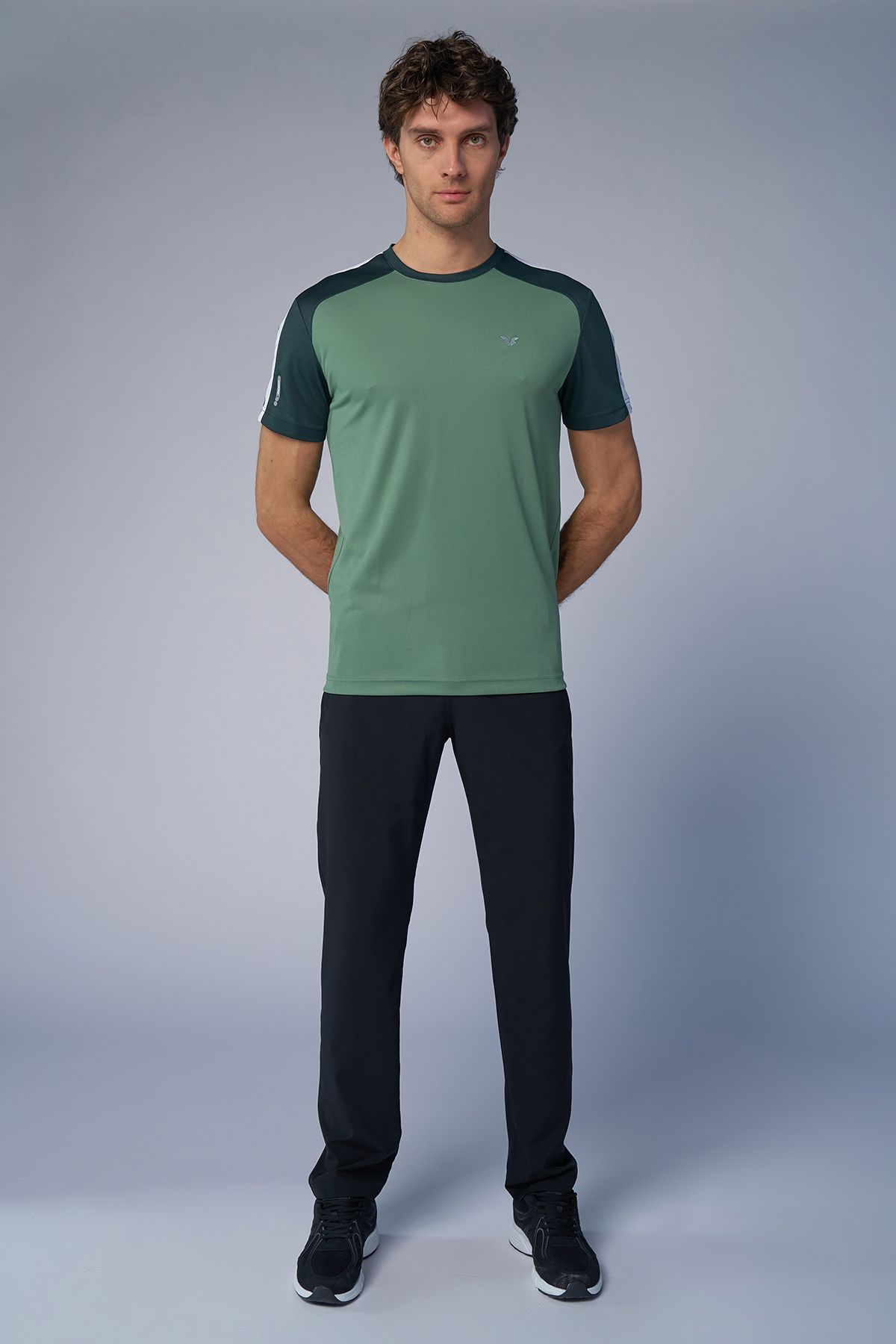 bilcee-Tricou sport activ verde pentru bărbați 4179 6