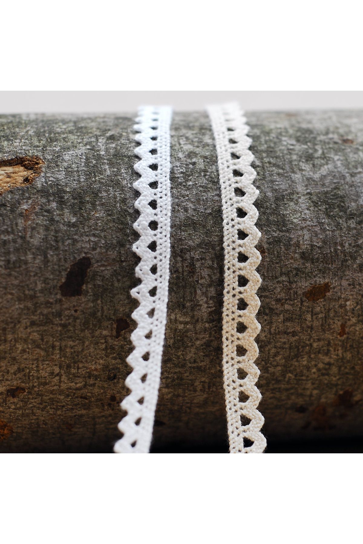 Bimotif-White Cotton Lace Ribbon, 1 Cm 5 Meters 2