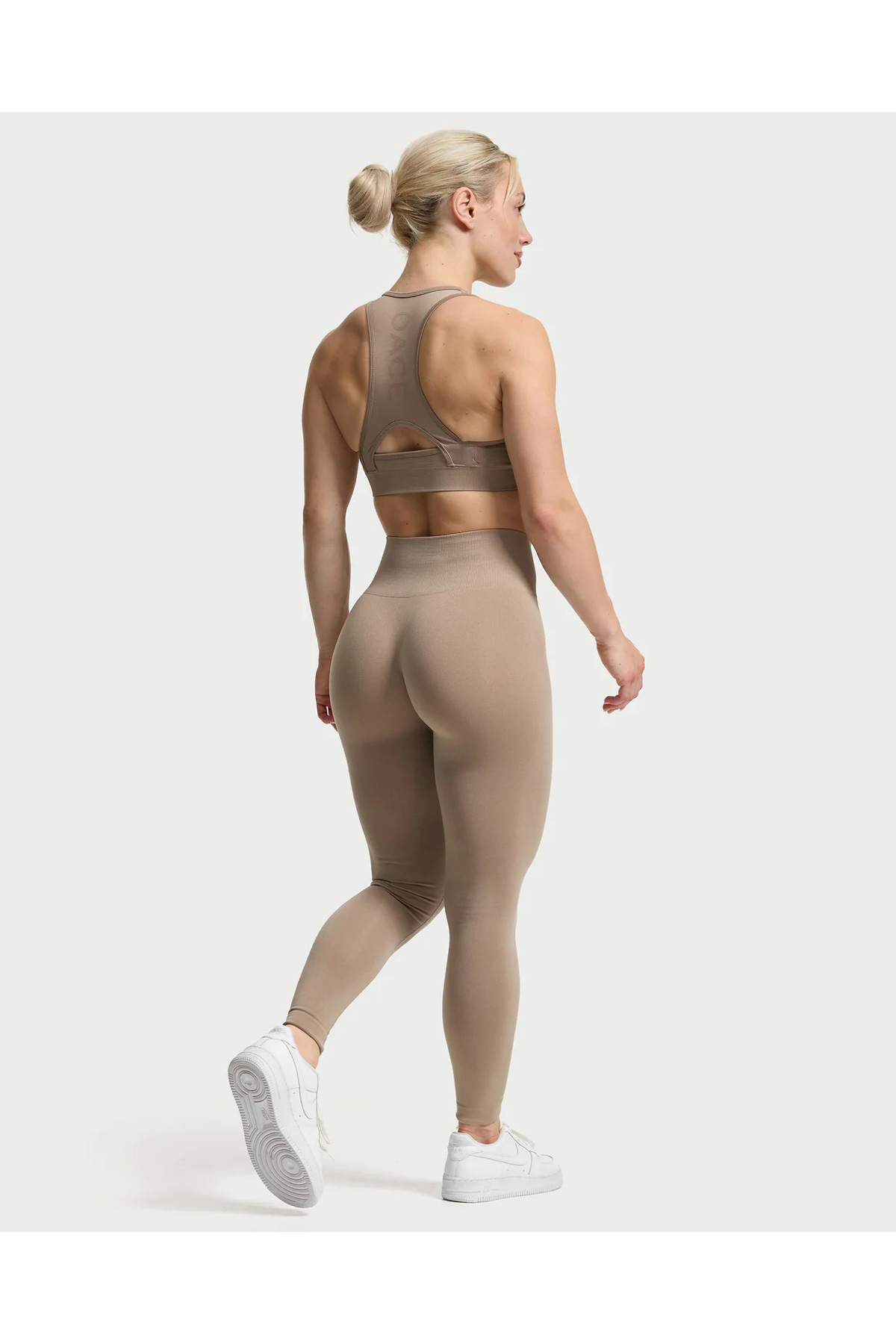 baim x No Scrunch Seamless Toparlayıcı Düz Sporcu Tayt görsel 4