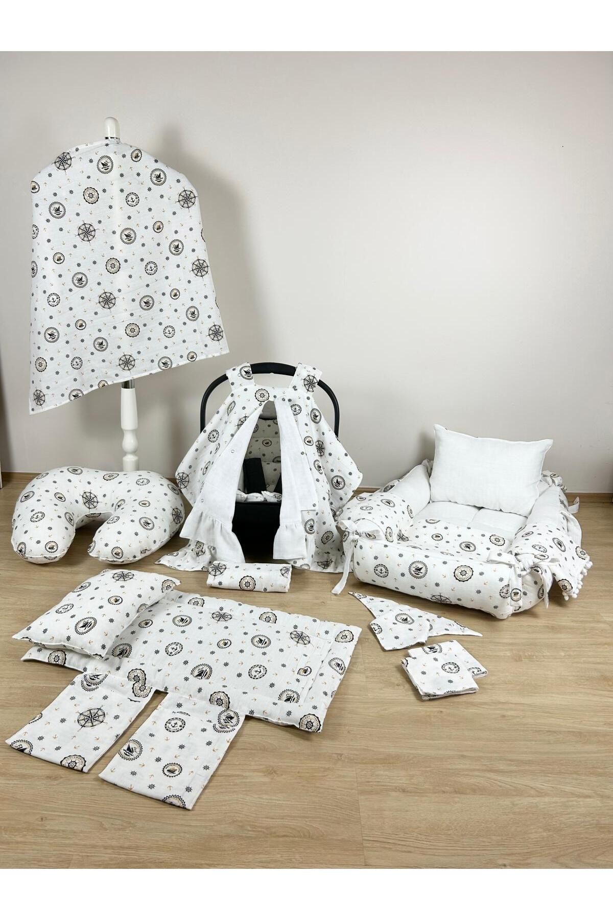 Aras Collection Bebe Muslin 14 Parçalık Bebek Seti – Doğal, Yumuşak ve Konforlu!