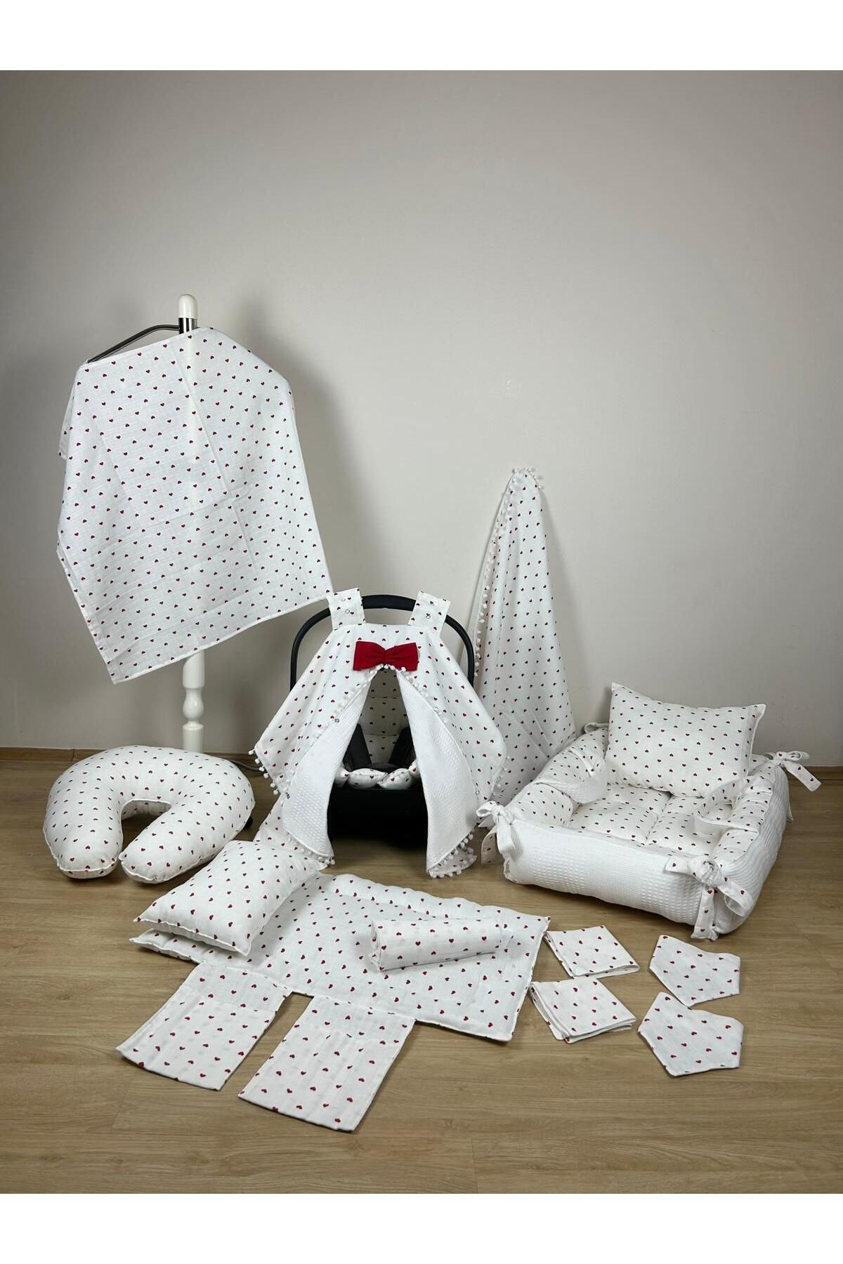 Aras Collection Bebe Muslin 14 Parçalık Bebek Seti – Doğal, Yumuşak ve Konforlu!