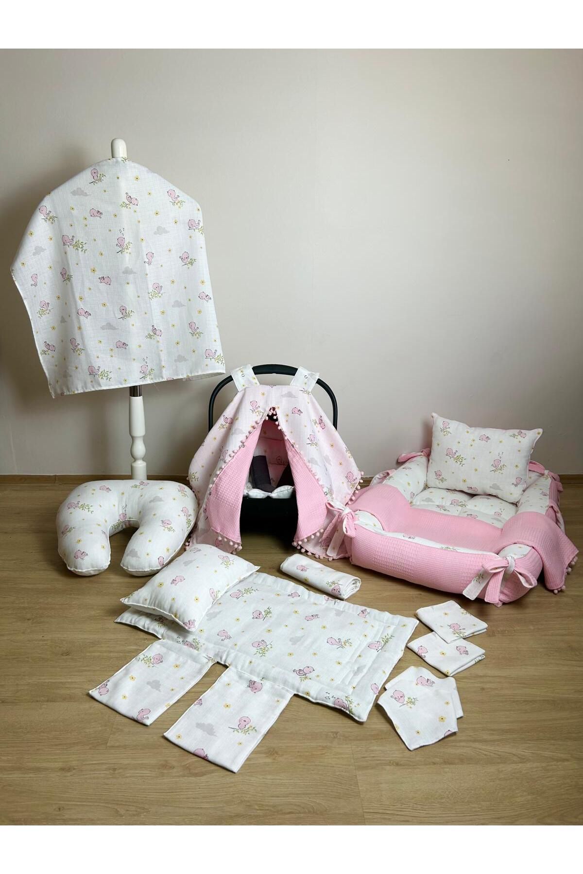 Aras Collection Bebe Muslin 14 Parçalık Bebek Seti – Doğal, Yumuşak ve Konforlu!