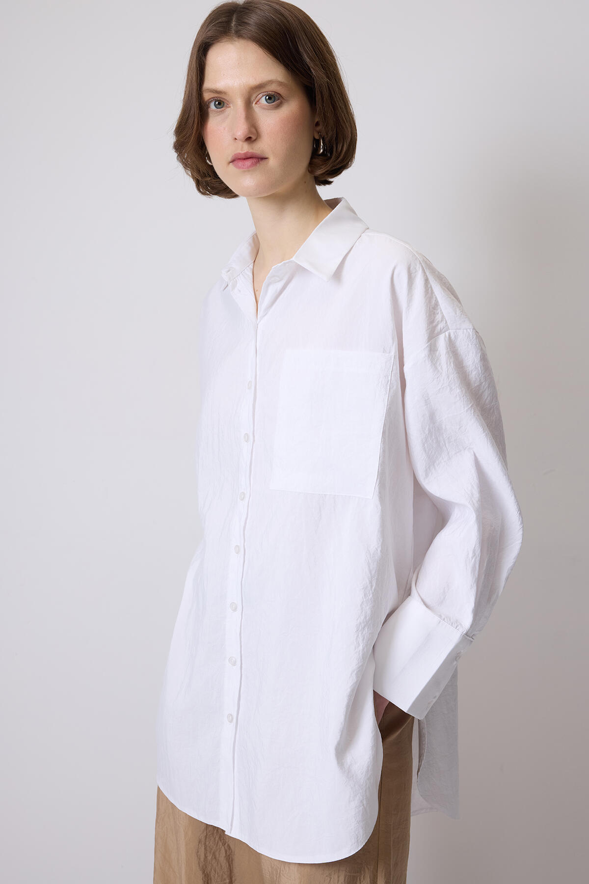 OVERSIZE KUPRA GÖMLEK