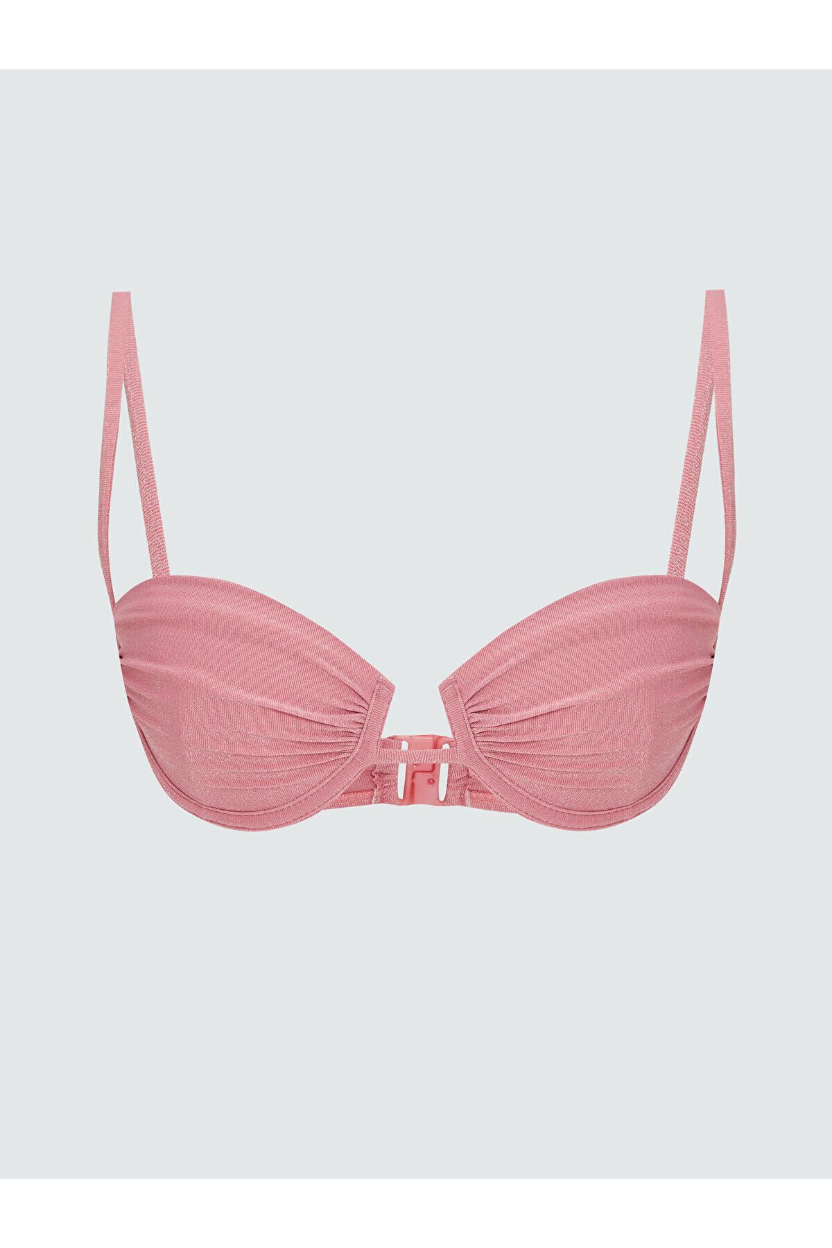 LC Waikiki Dolgusuz Simli Kadın Bikini Üst