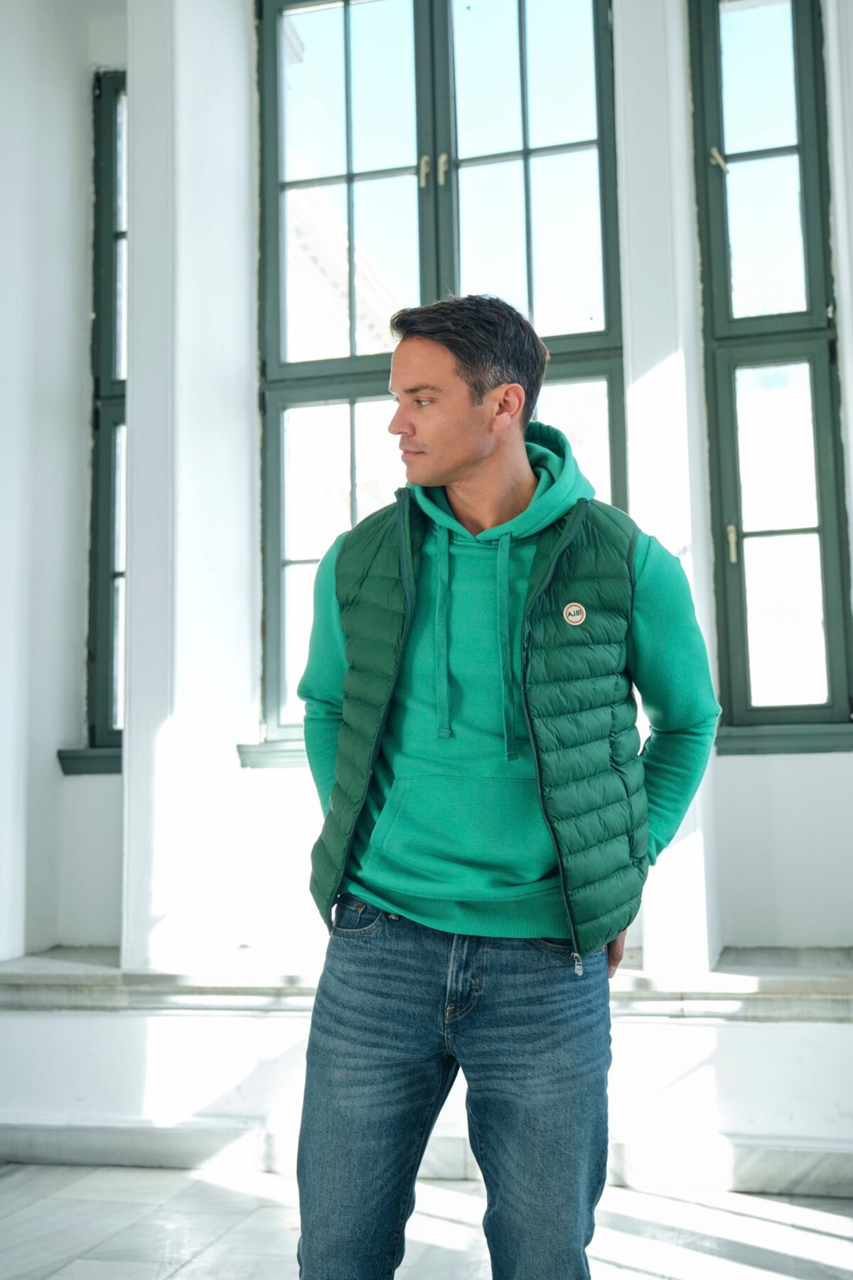 AJ 81 Basic Light Yelek Yeşil görsel 3