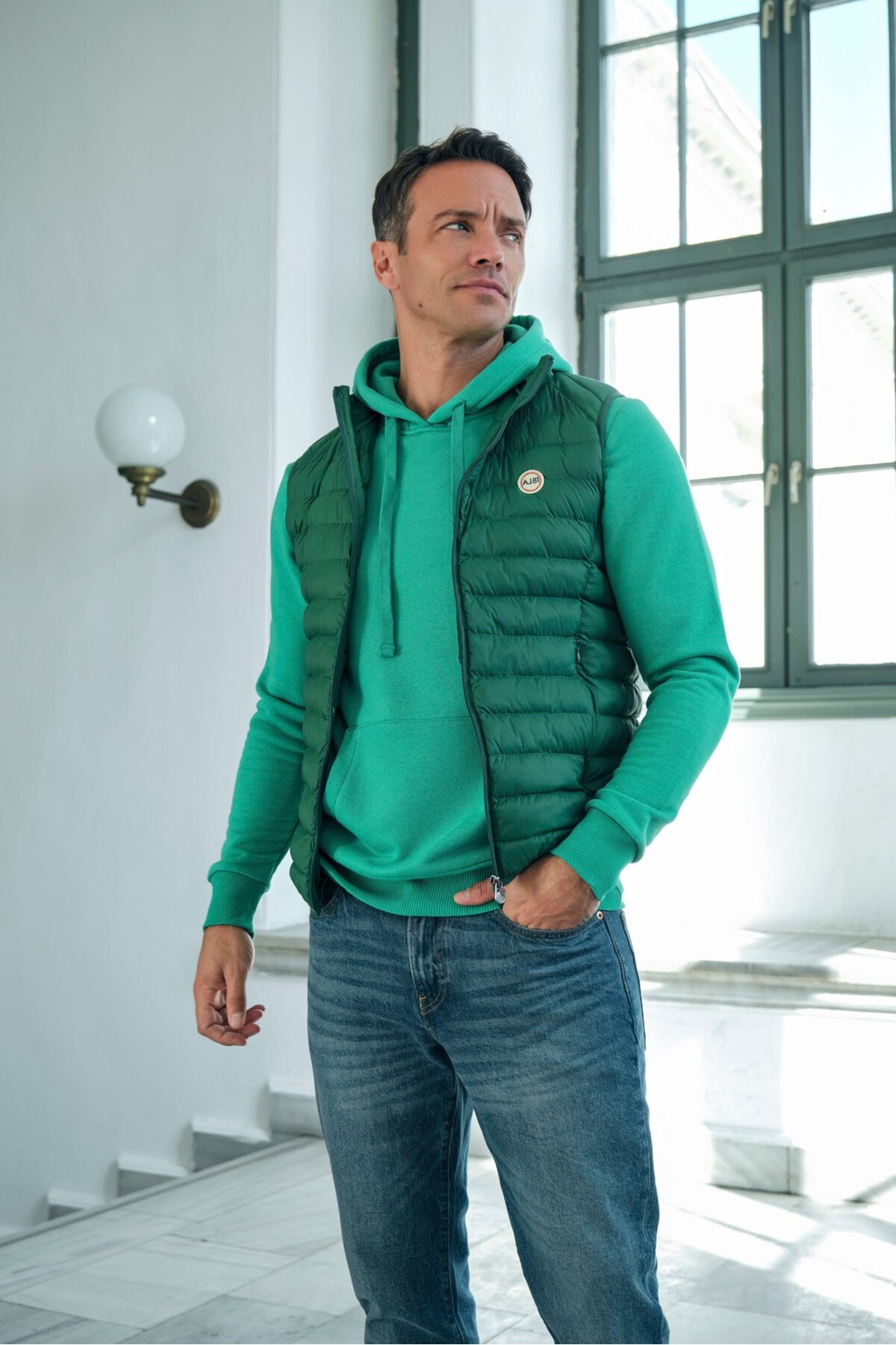 AJ 81 Basic Light Yelek Yeşil görsel 2