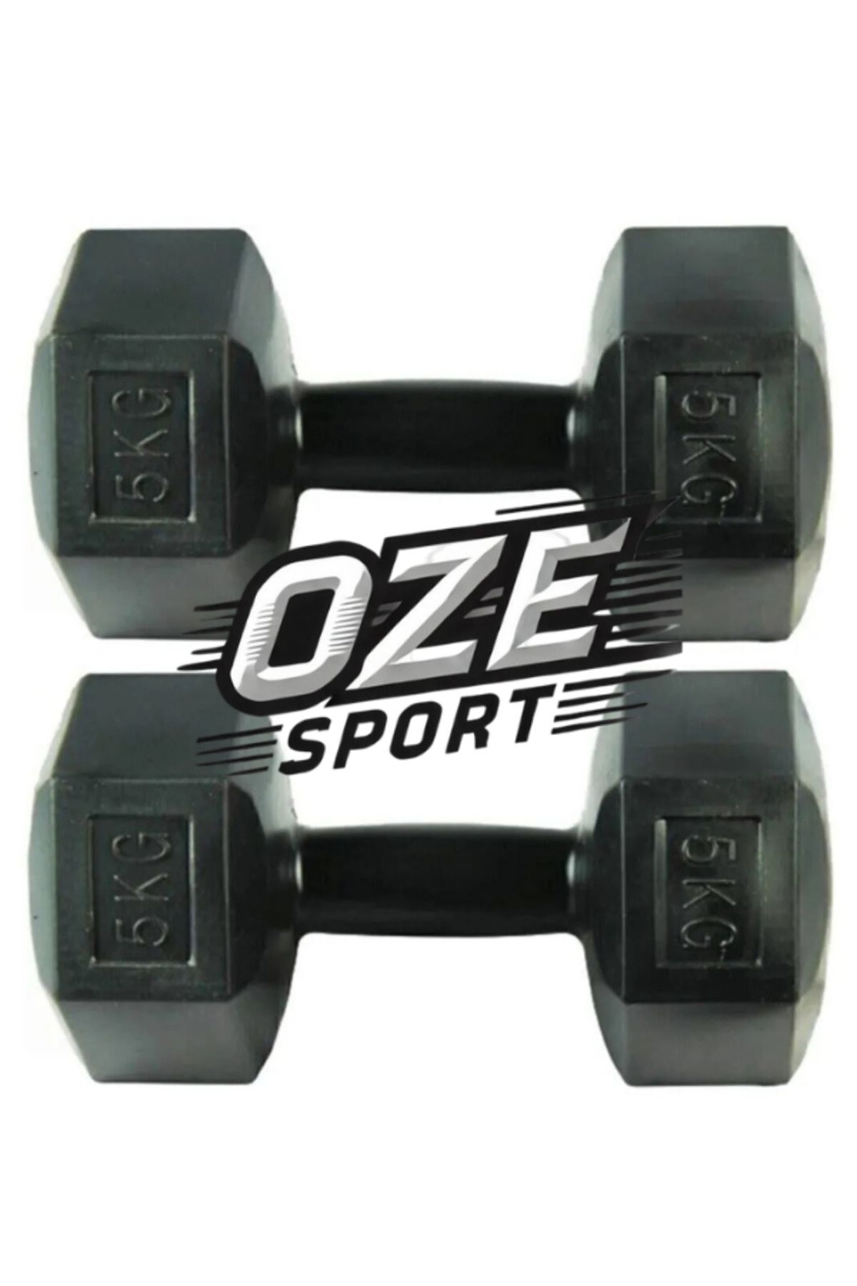 ozzyes Profesyonel Dambıl Seti | 2 x 5 KG (Toplam 10 KG) Ağırlık Seti | Tutma Saplı Dumbbell Set OZE-053