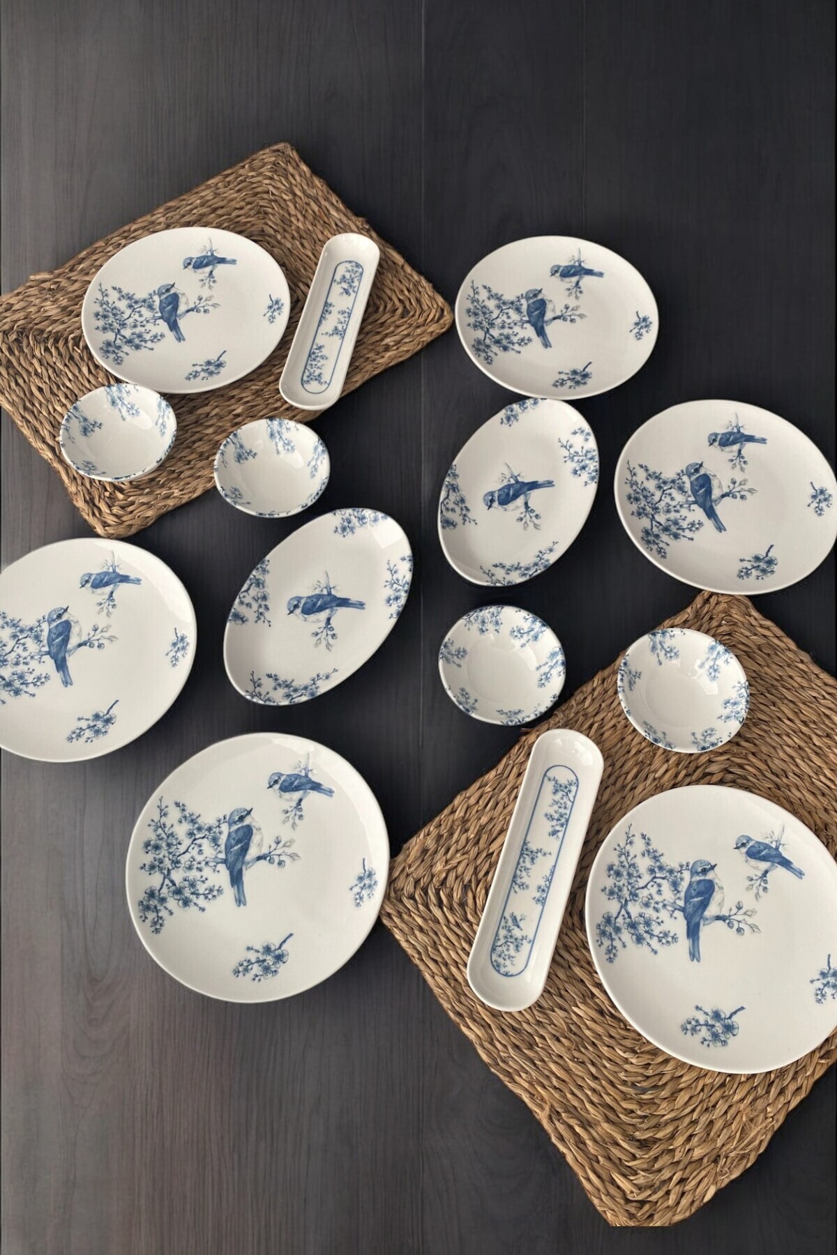 Trendymutfak-Serenat 14 Piece Porcelain Breakfast Set for 6 People 3