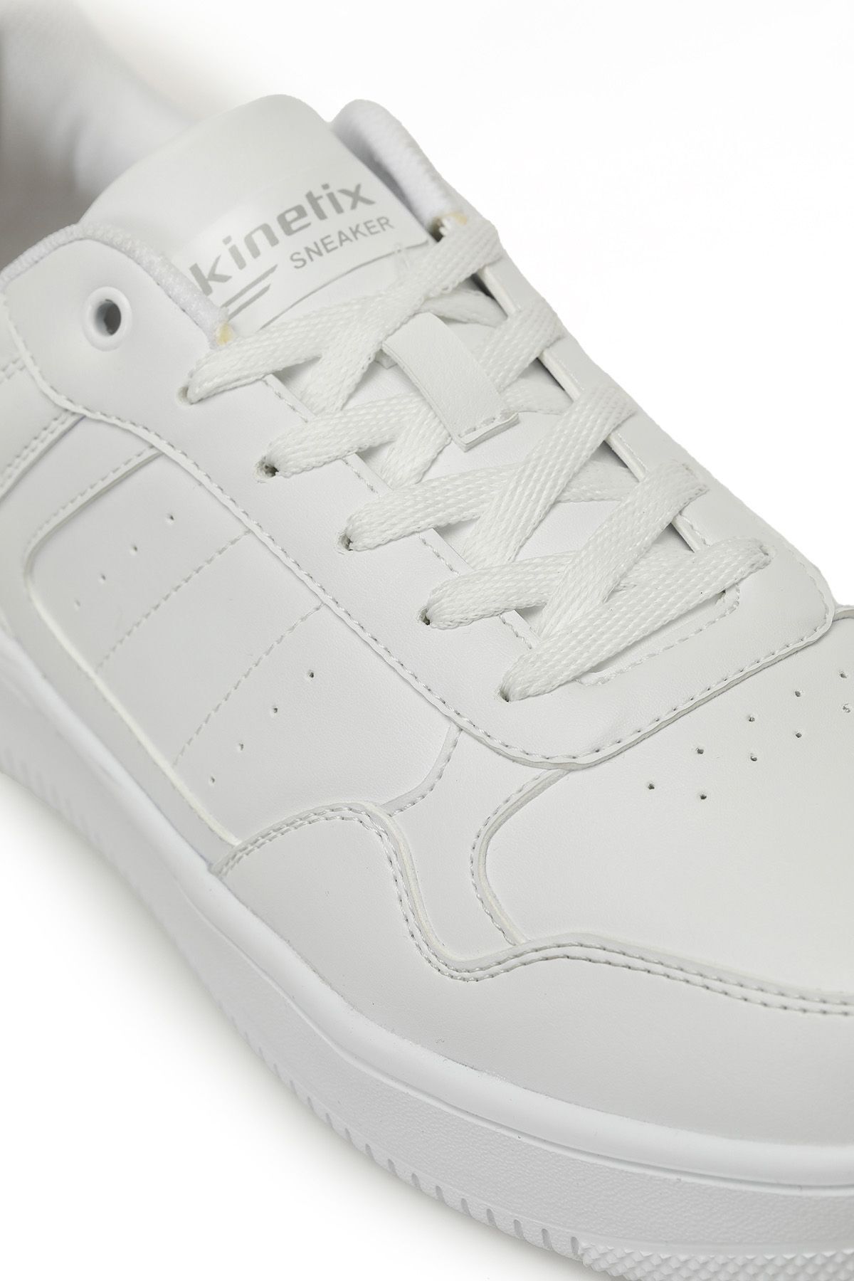 Kinetix-Men's Comfort Sole Microfiber White Sneaker Sports Shoes - Men Sport Shoes 6
