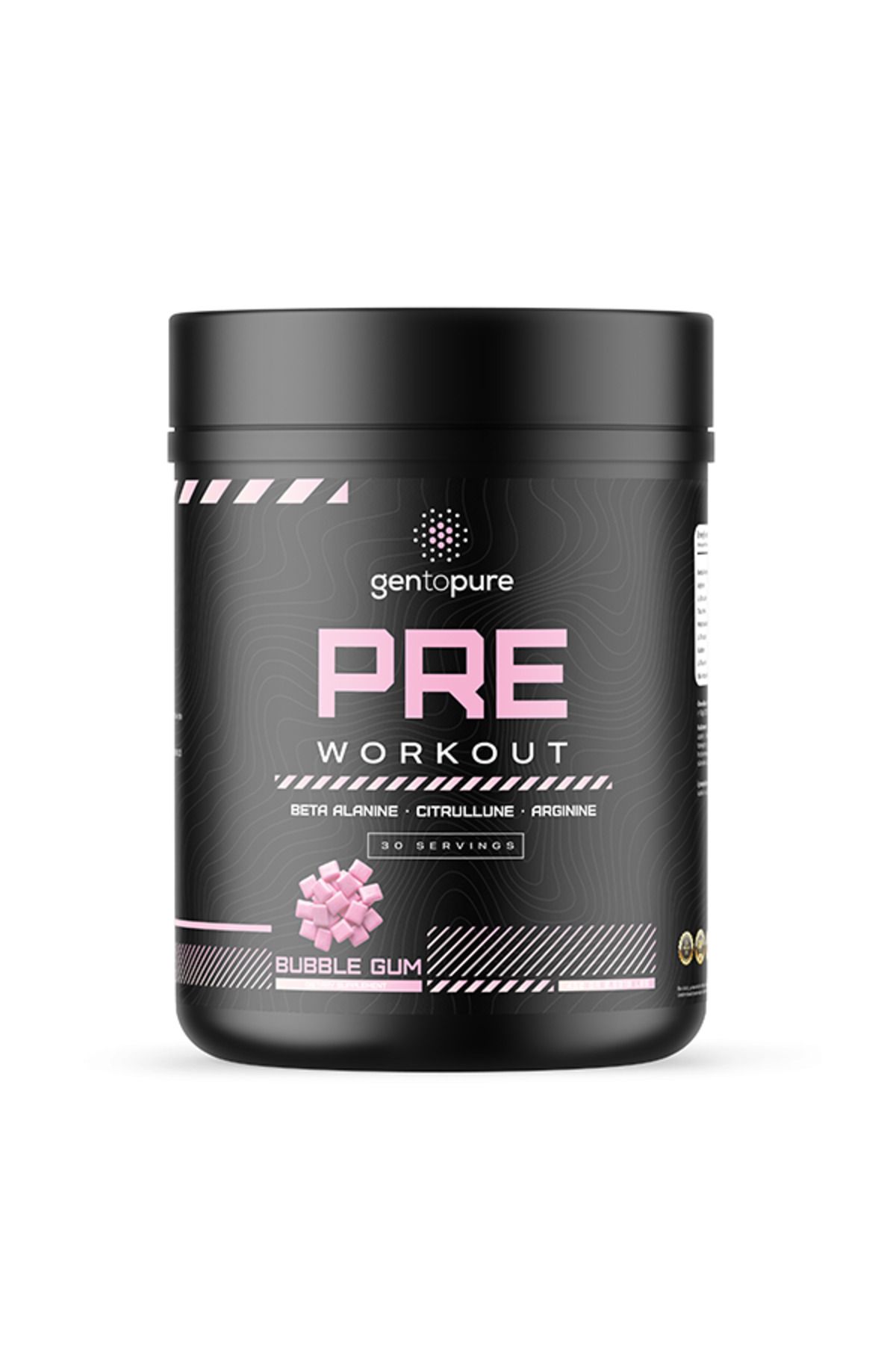 Gentopure PRE-WORKOUT - Özel Formül - 450G ( BUBLE GUM )