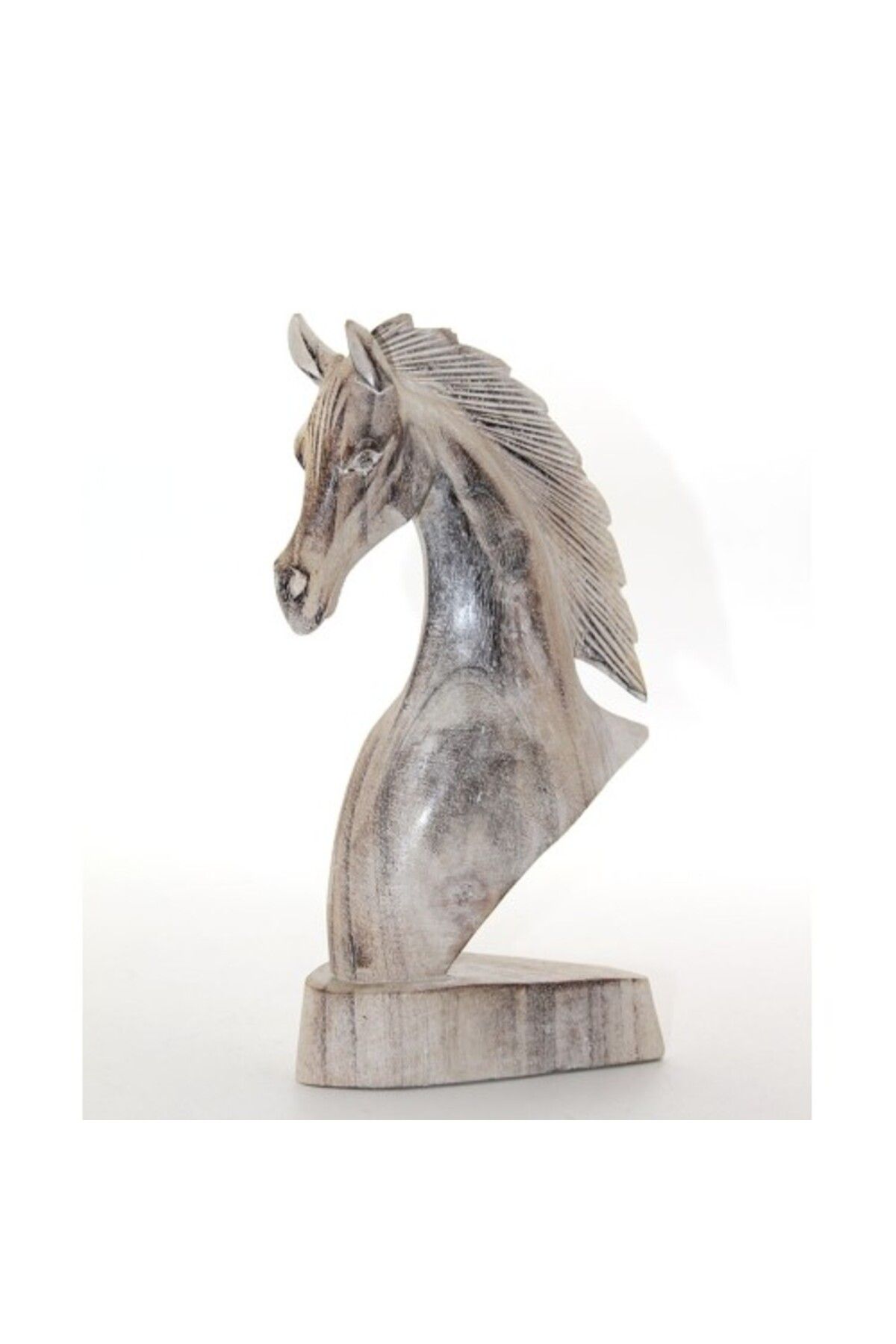 Mu Art Ahşap Ahşap At Büstü 25 Cm