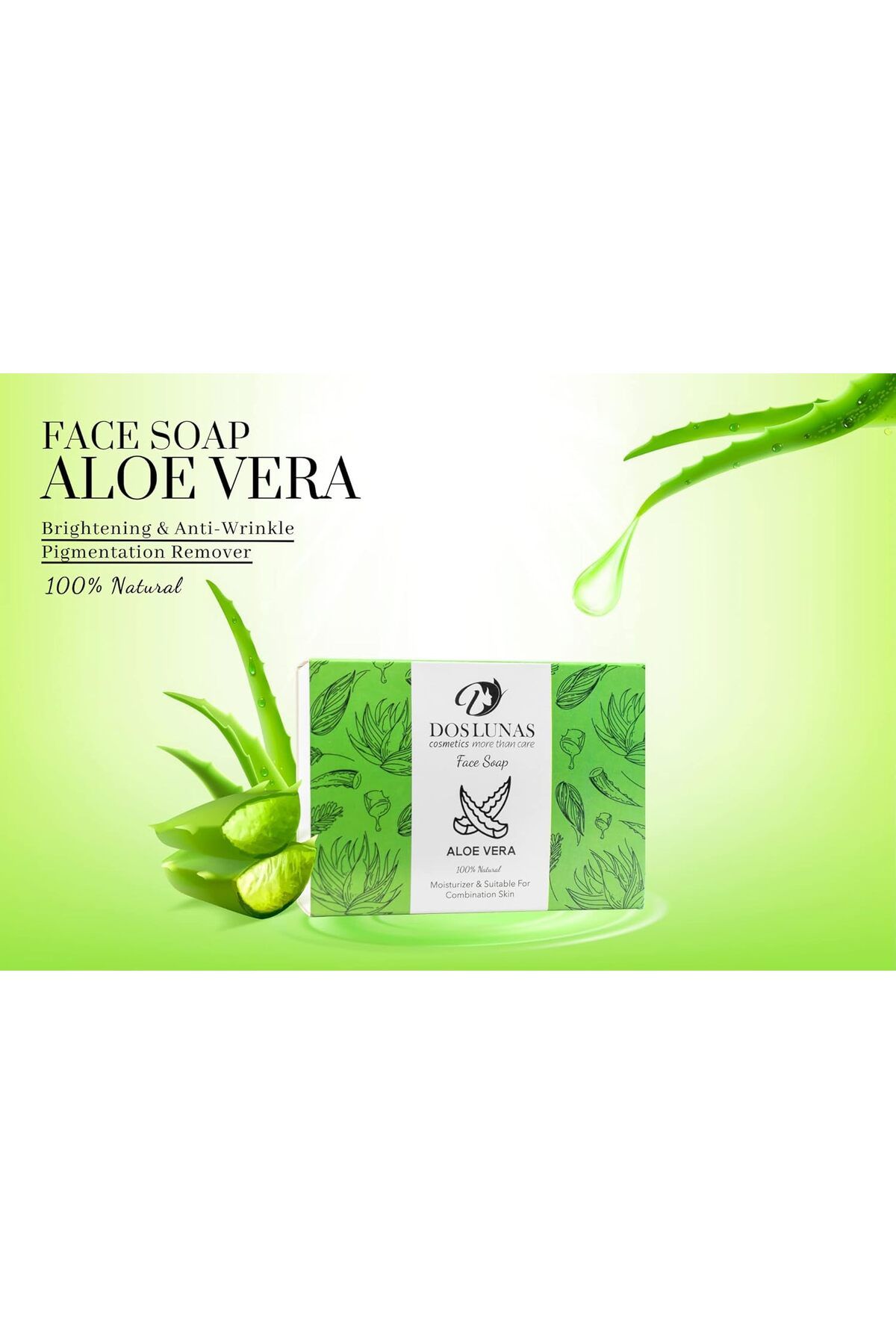 DOS LUNAS Cosmetics-Aloe Vera Facial Soap 2