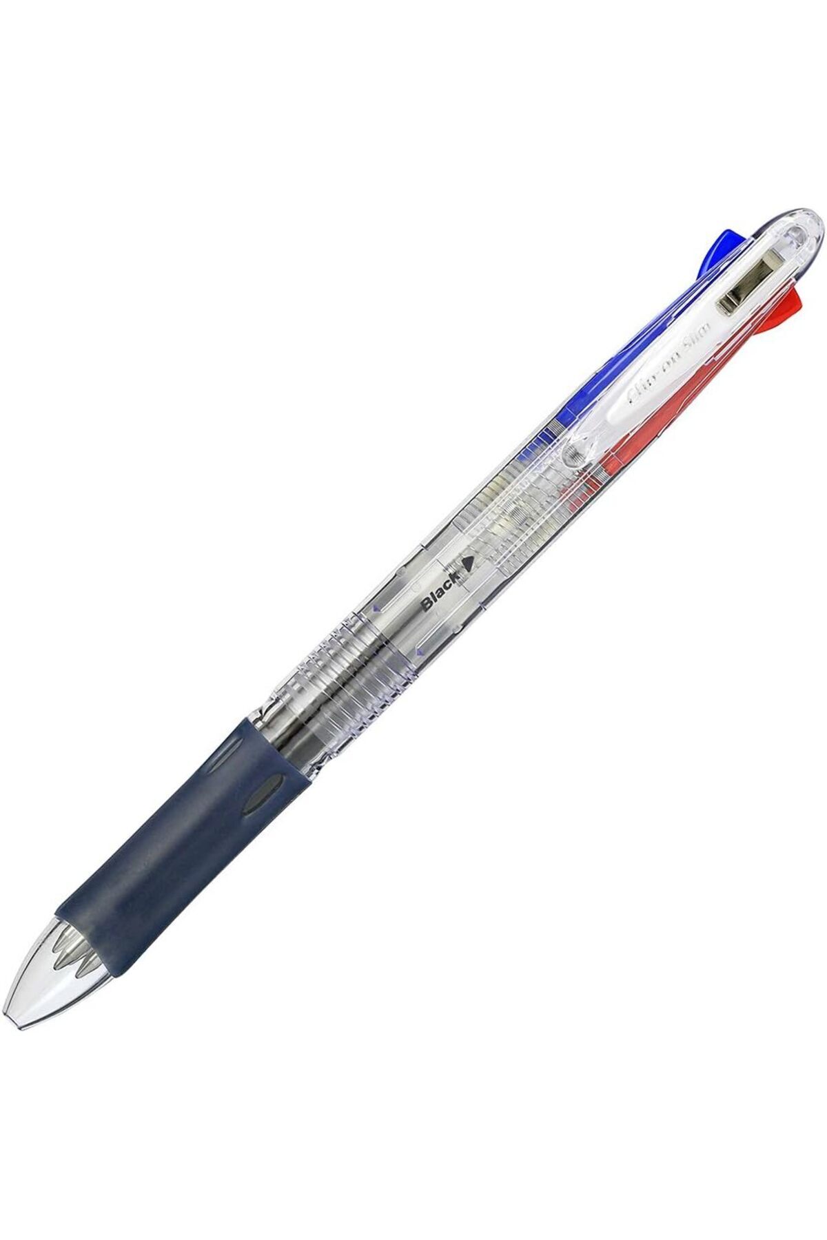 Zebra-Clip-On Multi Pen 4in1 (0.7 mm), 4 Colors, Soft Comfort Grip for Smooth Writing, Pack of 10 Pe 6