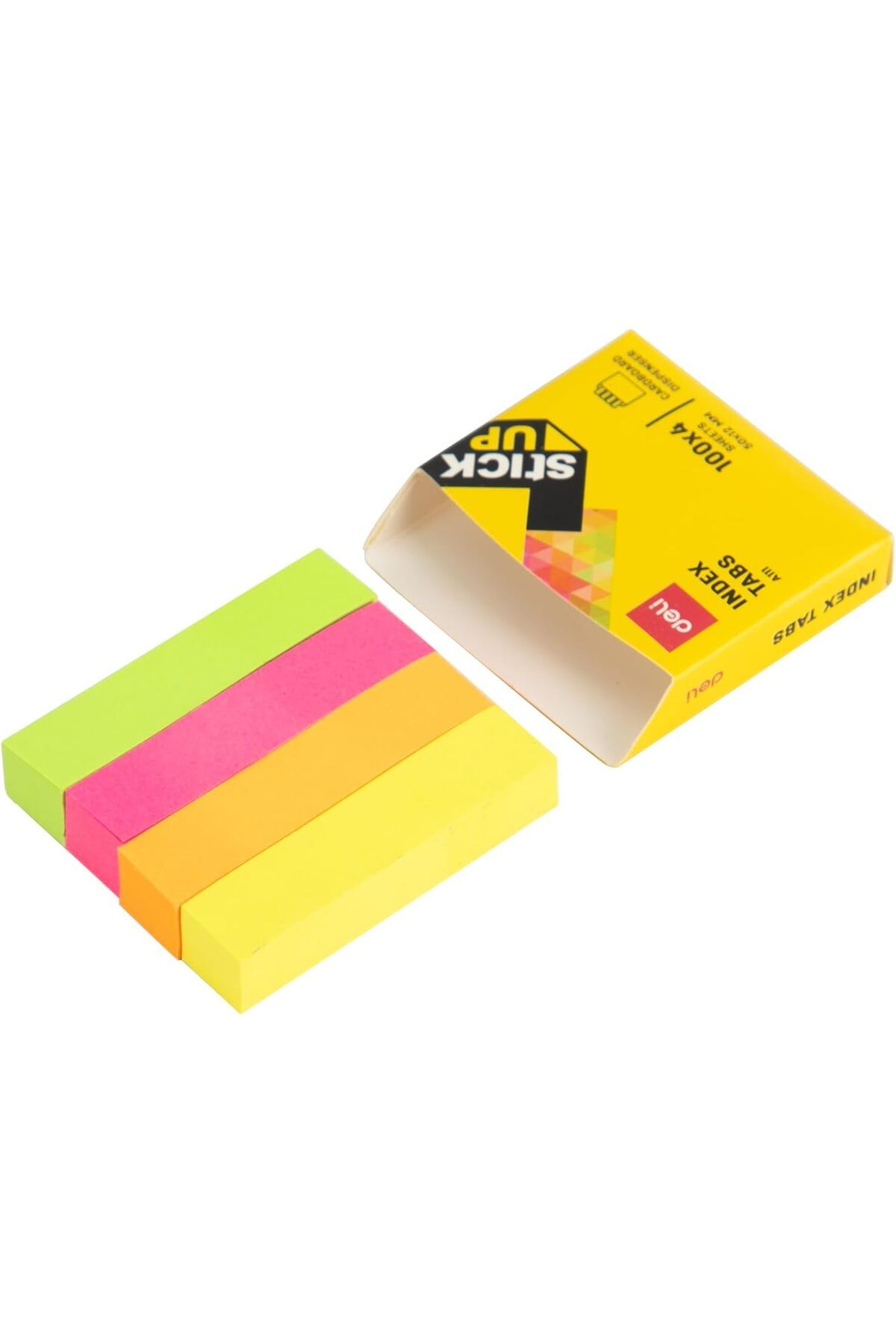 Deli-EA11102 Stick Up Index Tabs 400-Sheets, 50 mm x 12 mm Size 4