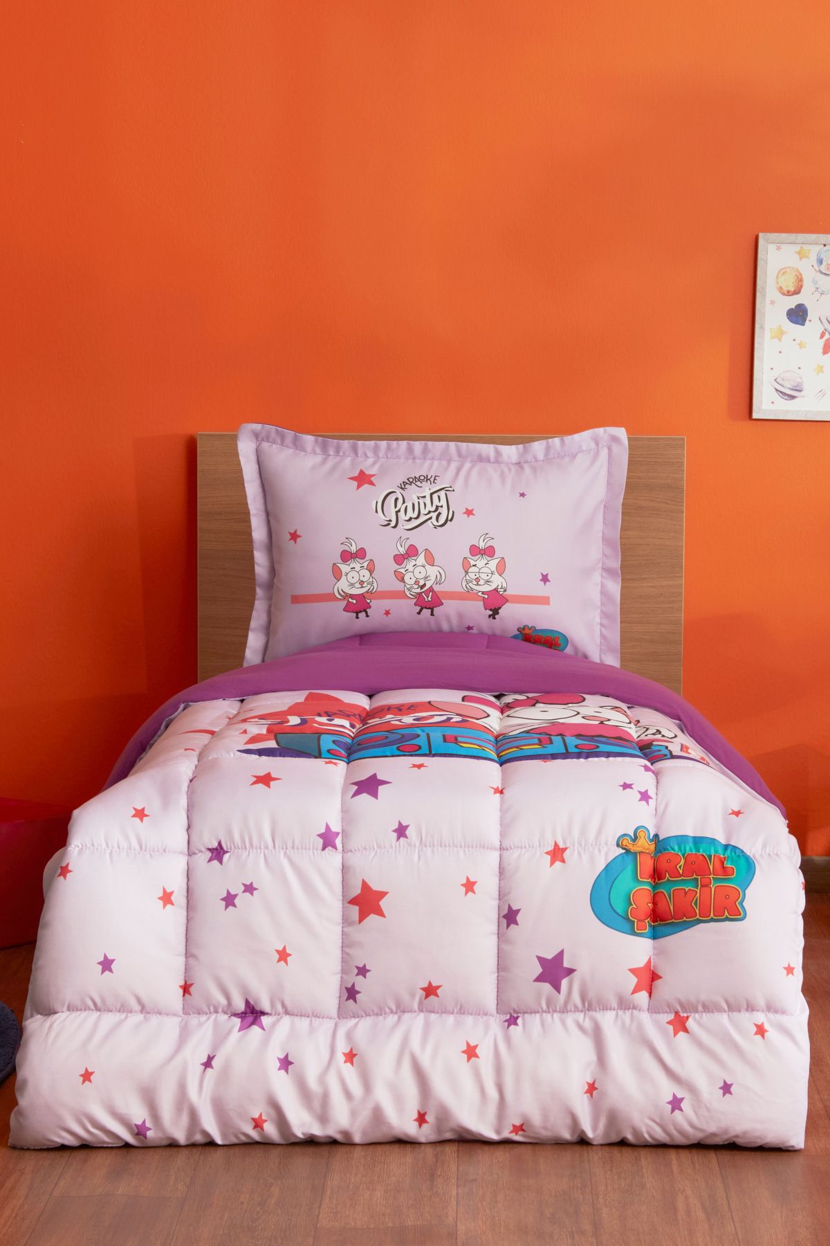 Karaca Home X Kral Şakir Canan Karaoke Party Tek Kişilik Comfort Set/Uyku Seti