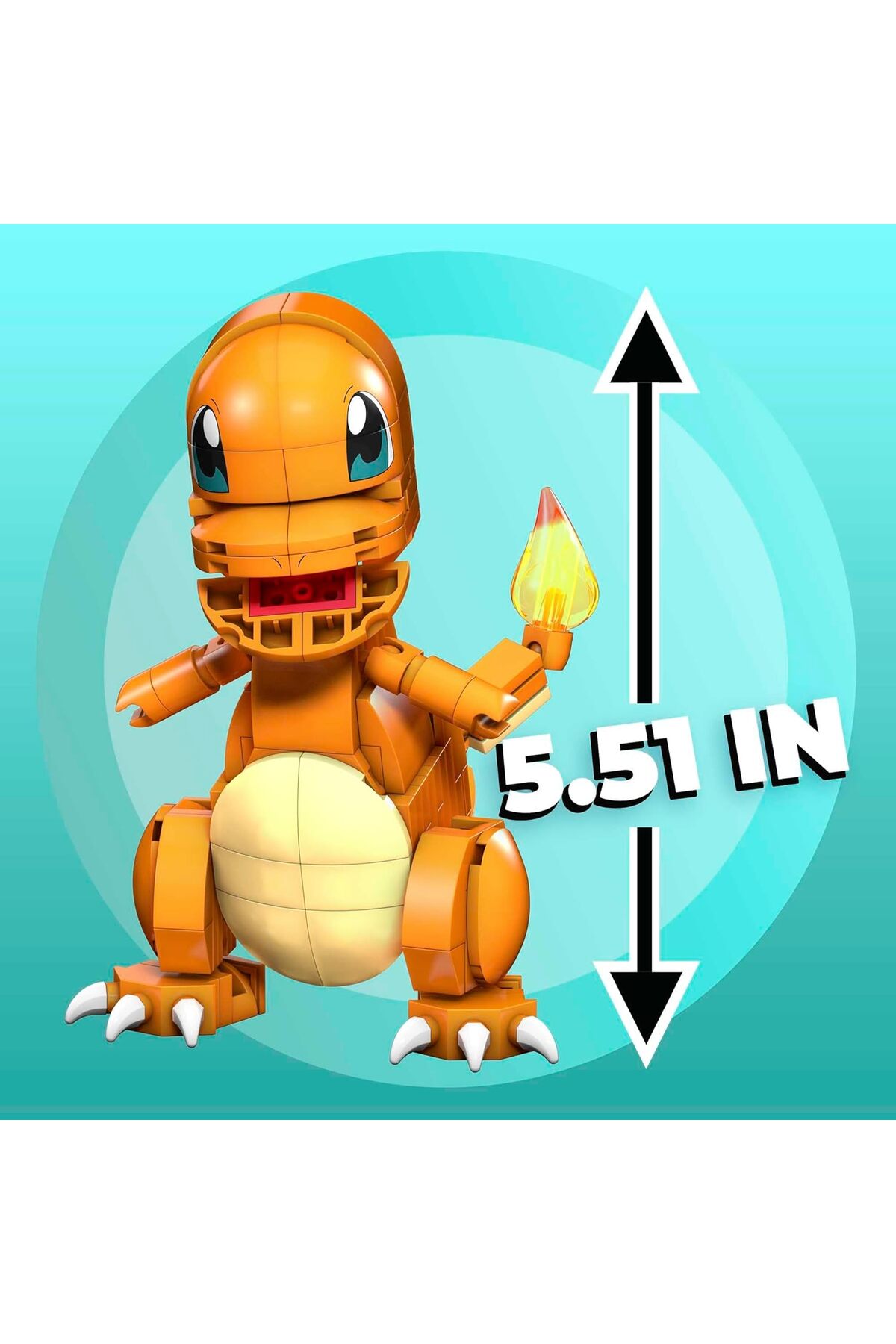 مجموعه ساختنی چارماندر Construx پوکمون همراه با فیگورهای شخصیت، اسباببازیهای ساختنی برای کودکان (۱۸)