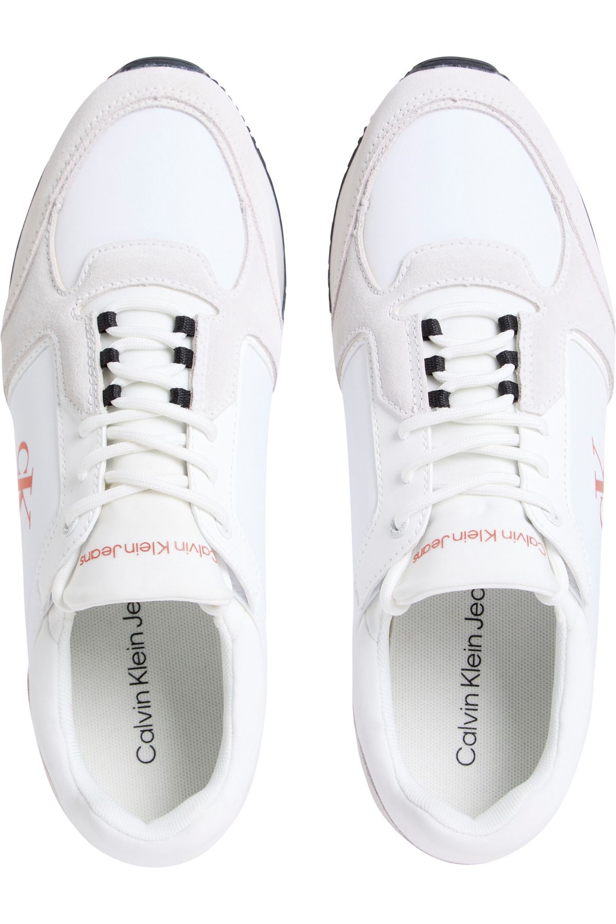 Calvin Klein-Męskie buty sportowe Cool High Sole - Kolor Gradient Leather Biało-Czerwony 3