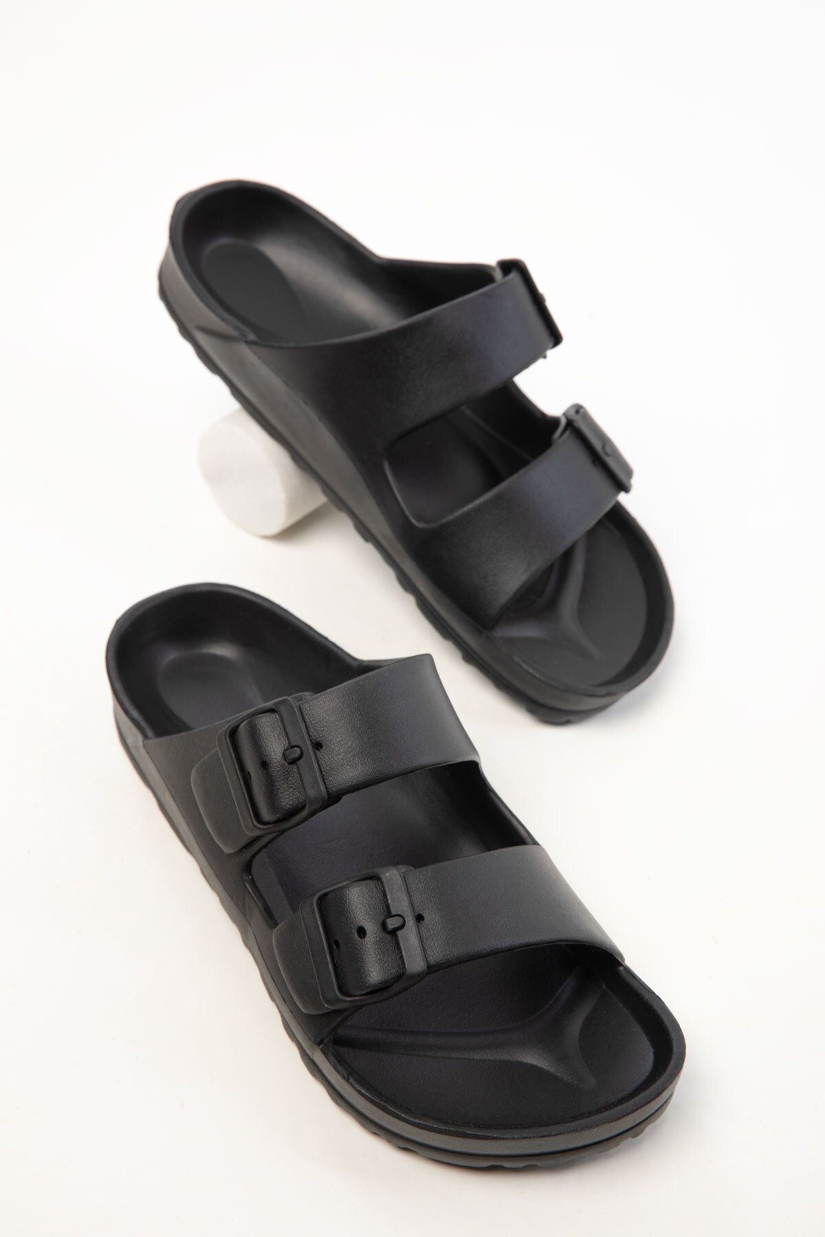 SOHO-Μαύρες παντόφλες Unisex 16179 4