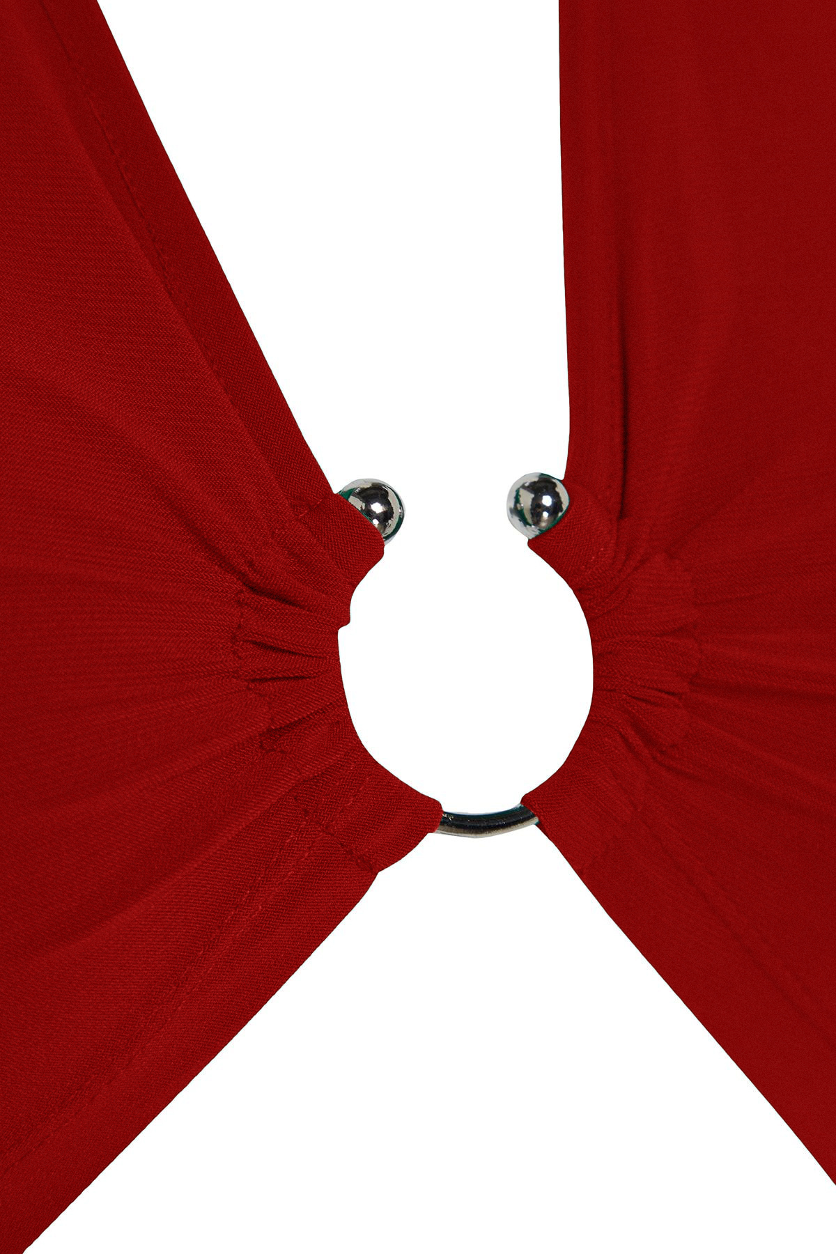 Trendyolmilla  Kırmızı Örme Aksesuar Detaylı Plaj Bluz-Etek Takım TBESS23AU00084 - Görsel 8