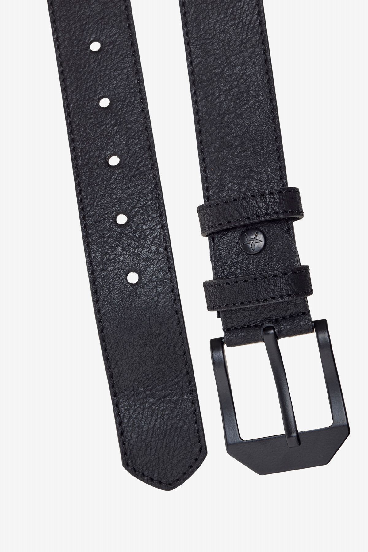 ALTINYILDIZ CLASSICS-Herren-Set mit 2 Denim-Gürteln in Geschenkbox in Schwarz-Braun, besonderes Geschenkset für den Bräutigam 4