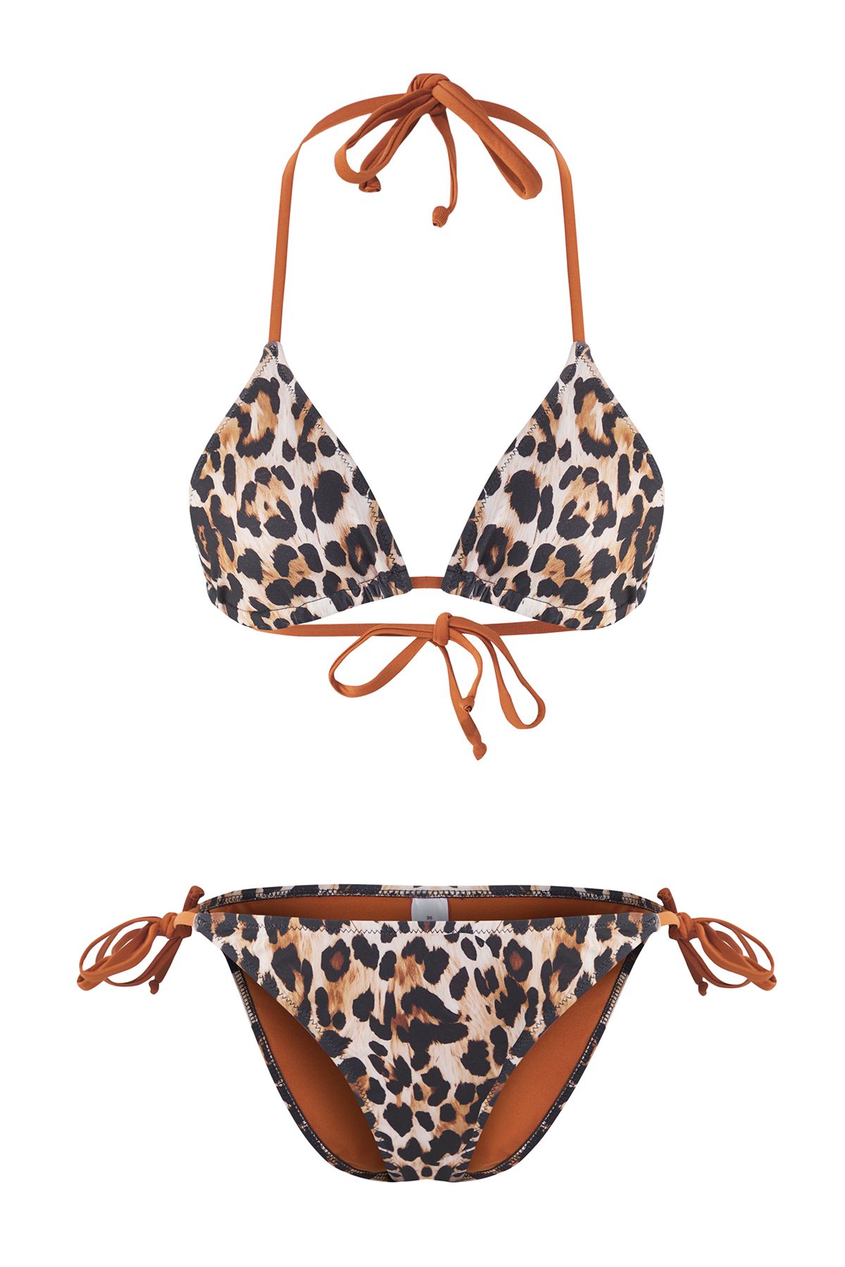 Trendyol Collection-Leopard Patterned Triangle Normal Waist Bikini Set Tbess25Bt00183 5