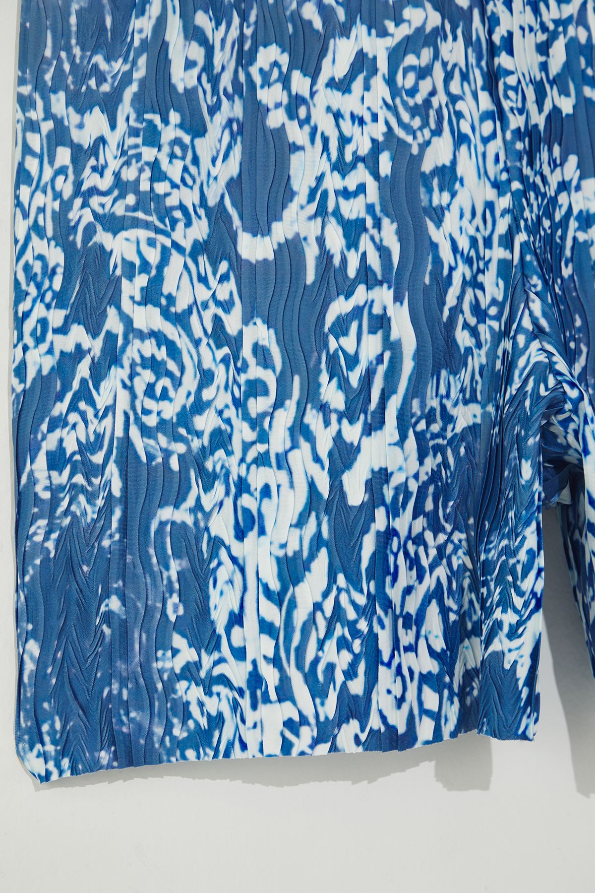 Trendyol Curve-Blue Strap Patterned Large Size Knitted Jumpsuit Tbbss25Bg00016 6