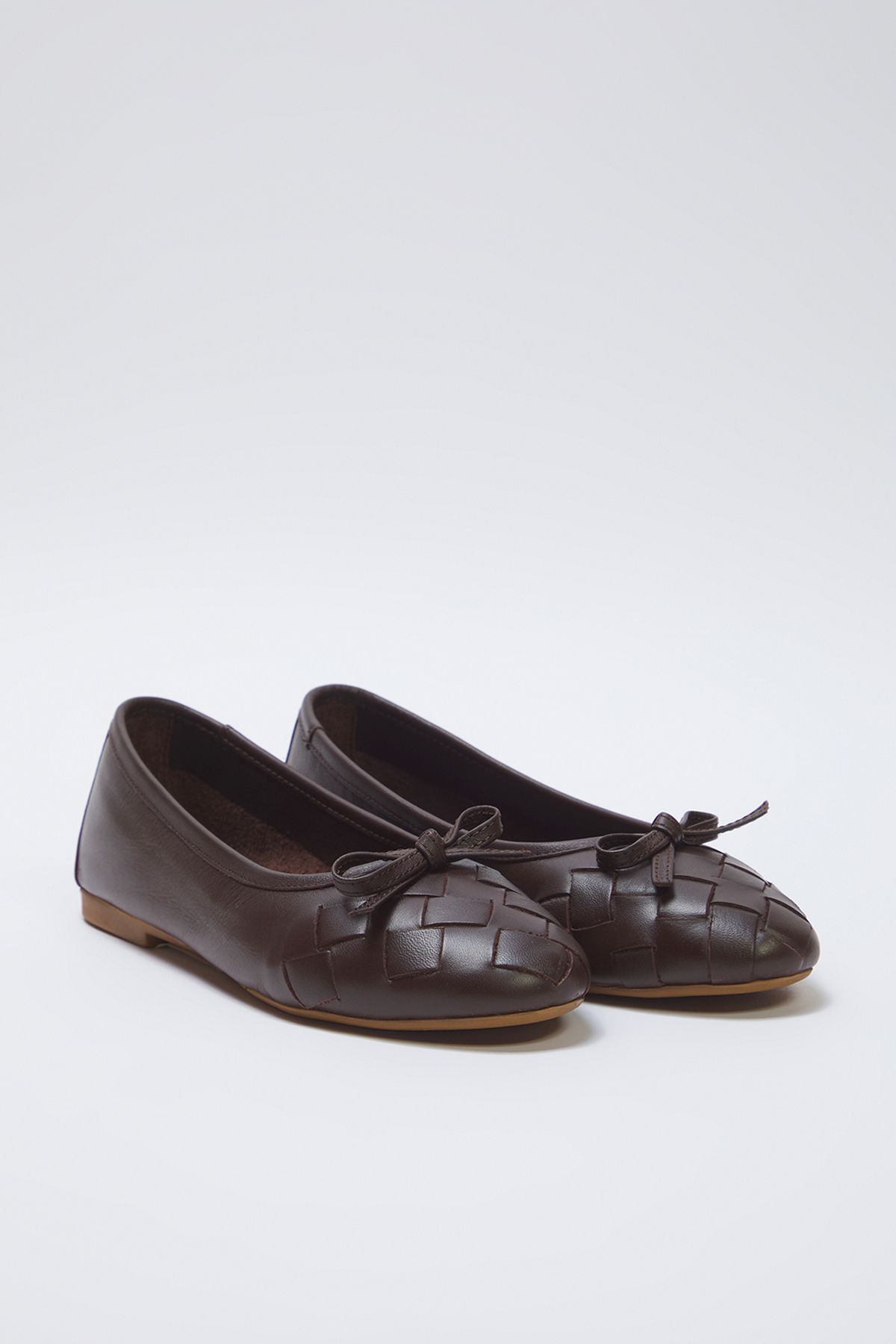TRENDYOL SHOES Ciemnobrązowy Damski Babet Takss25be00031 Kobieta - 36