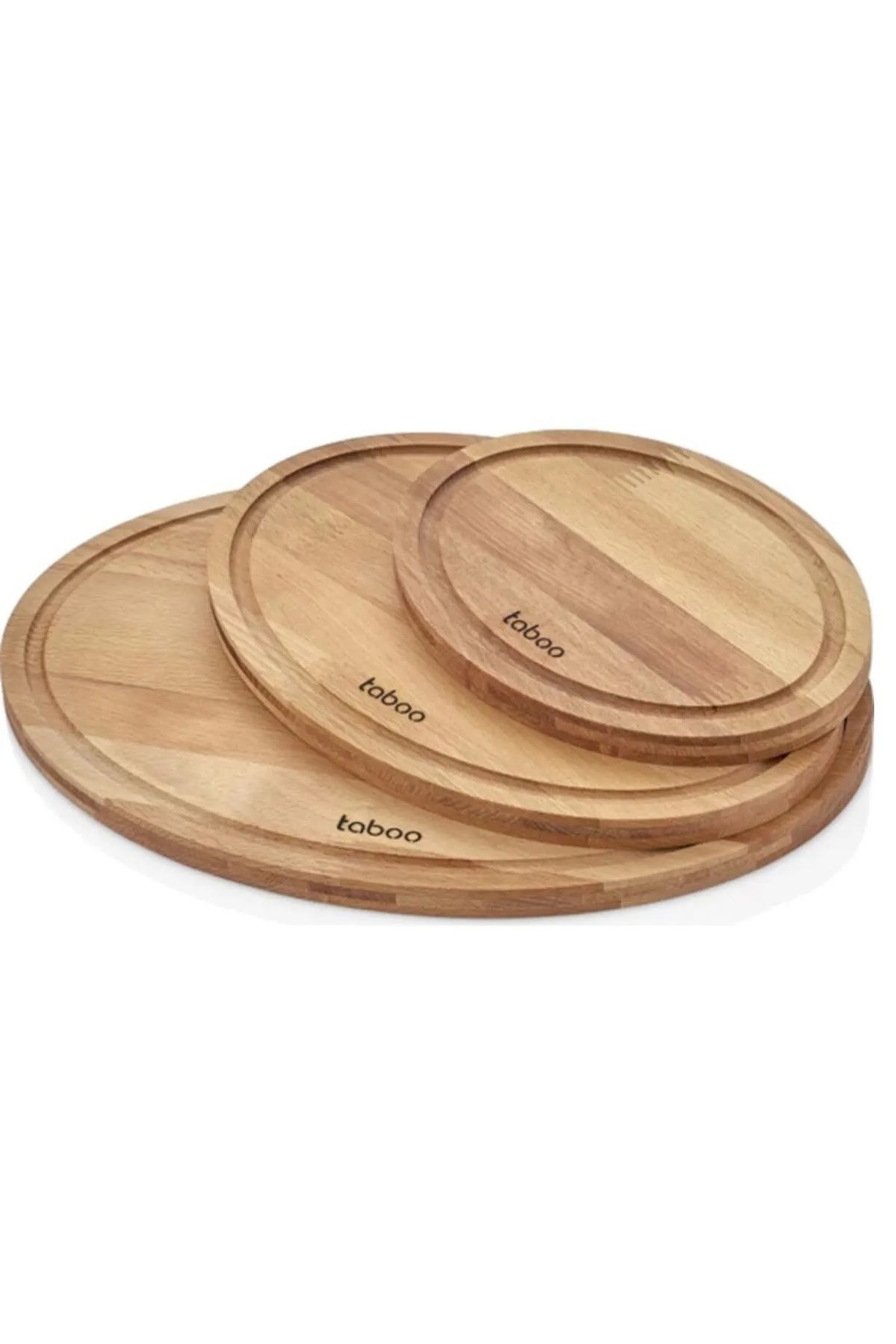 Taboo-Sinbo Tab-8182 Oval Cutting Board Set of 3 10% Natural 15mm 1