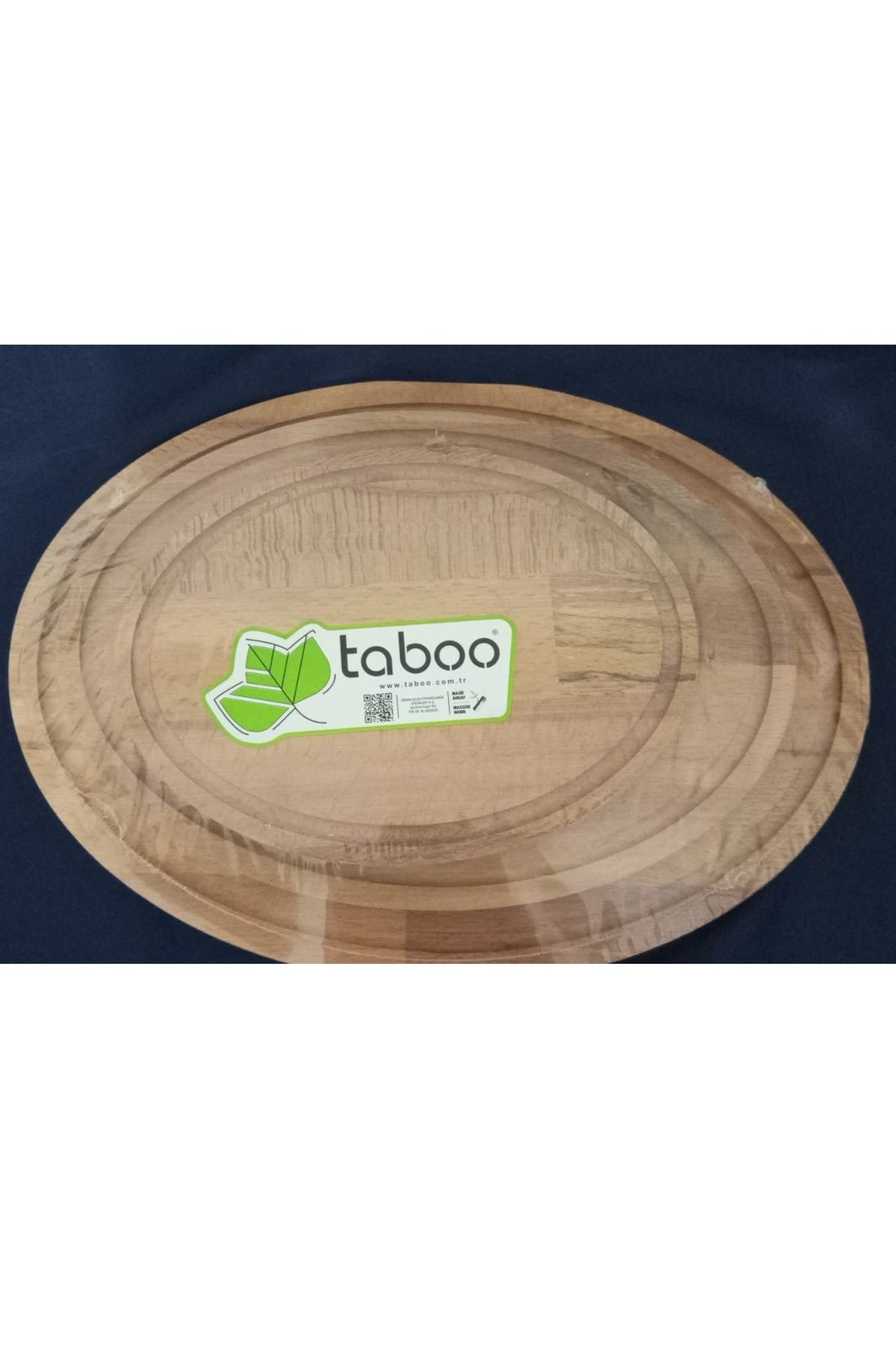 Taboo-Sinbo Tab-8182 Oval Cutting Board Set of 3 10% Natural 15mm 6