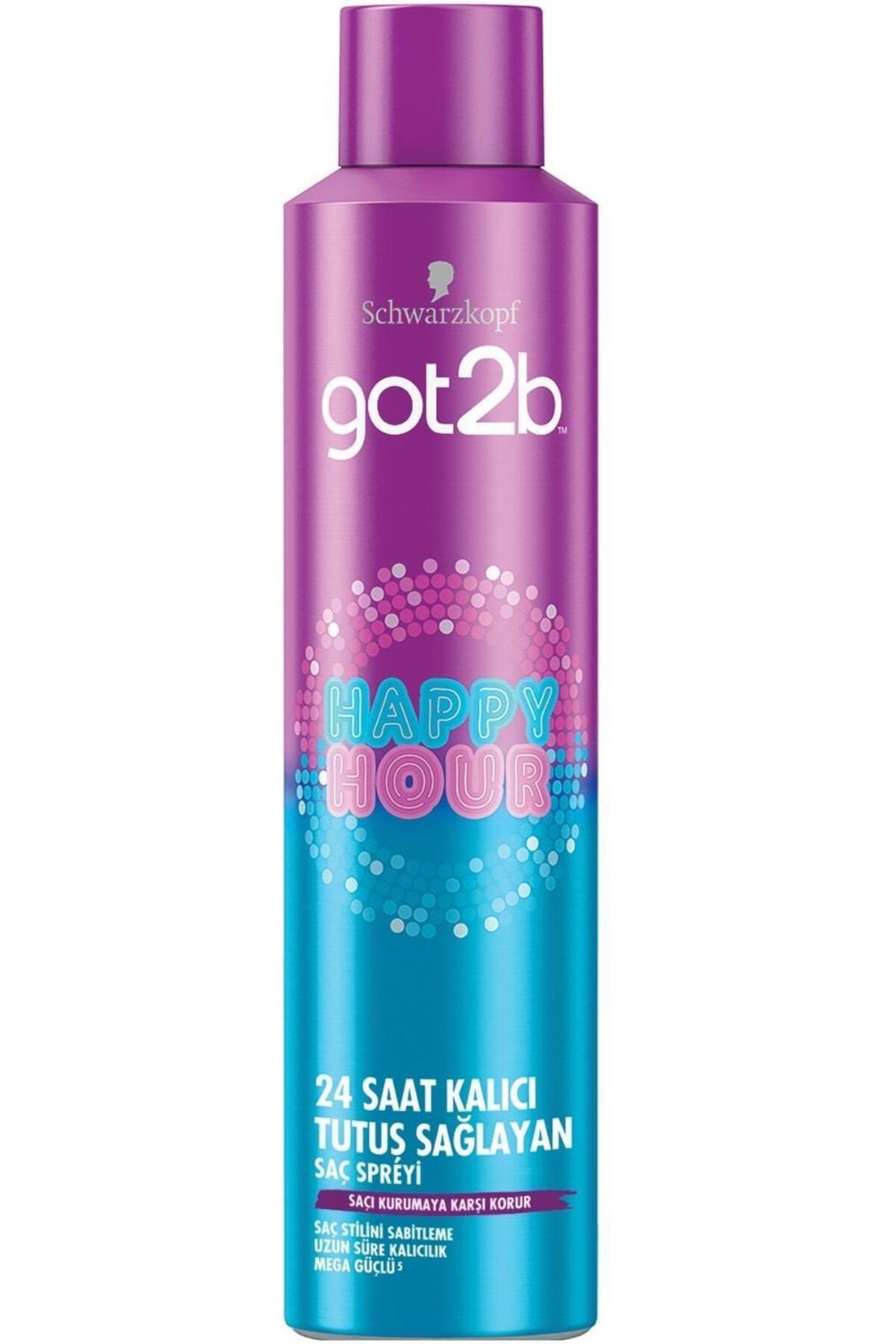 Got2B Happy Hour 24 Saat Kalıcı Tutuş Sağlayan Saç Spreyi 300 ml — T753