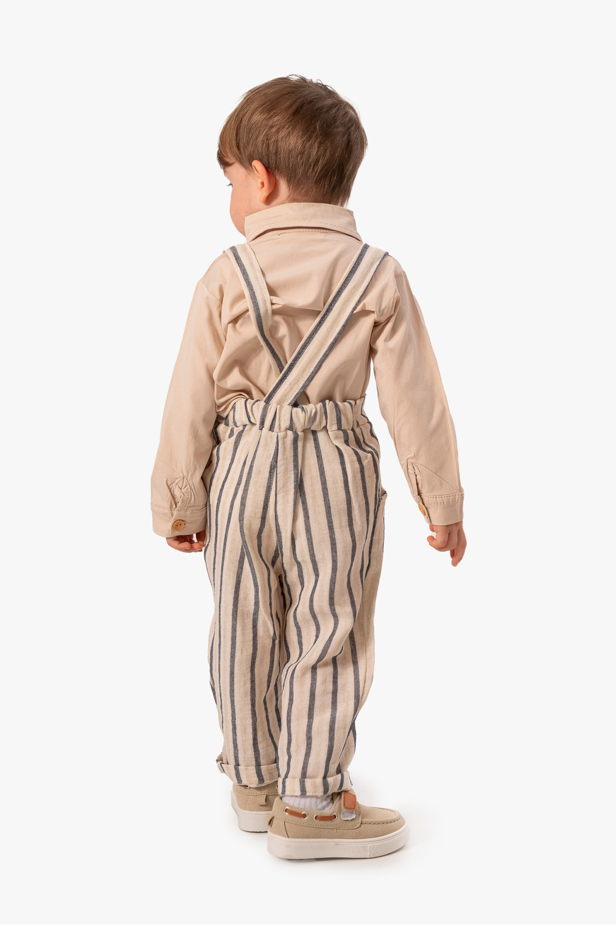 Jikko Baby Askılı Müslin Salopet Gömlek Bebek Takım 9067 fotoğrafı 4 (önizleme)