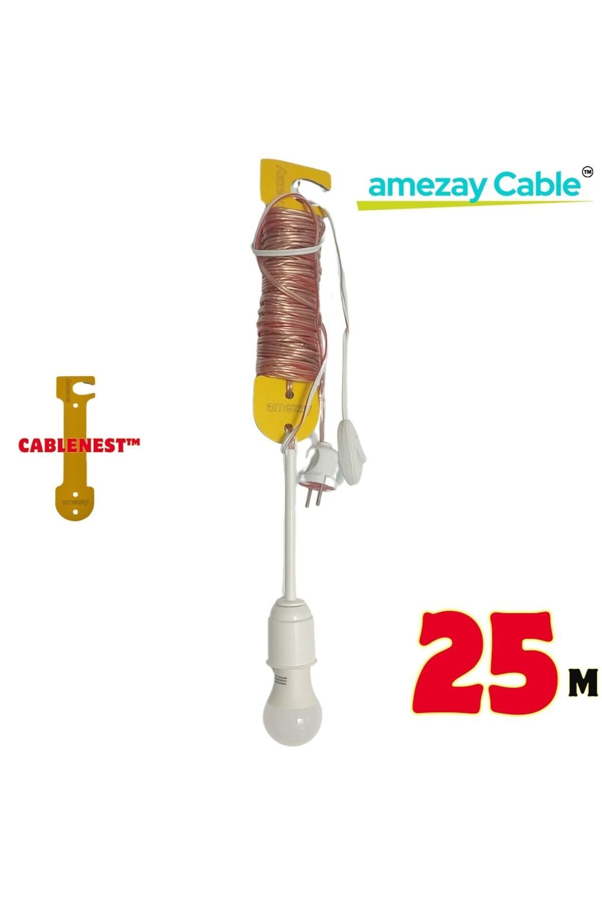AMEZAY SEYYAR LAMBA 25 METRE | CableNest™ Profesyonel Seri