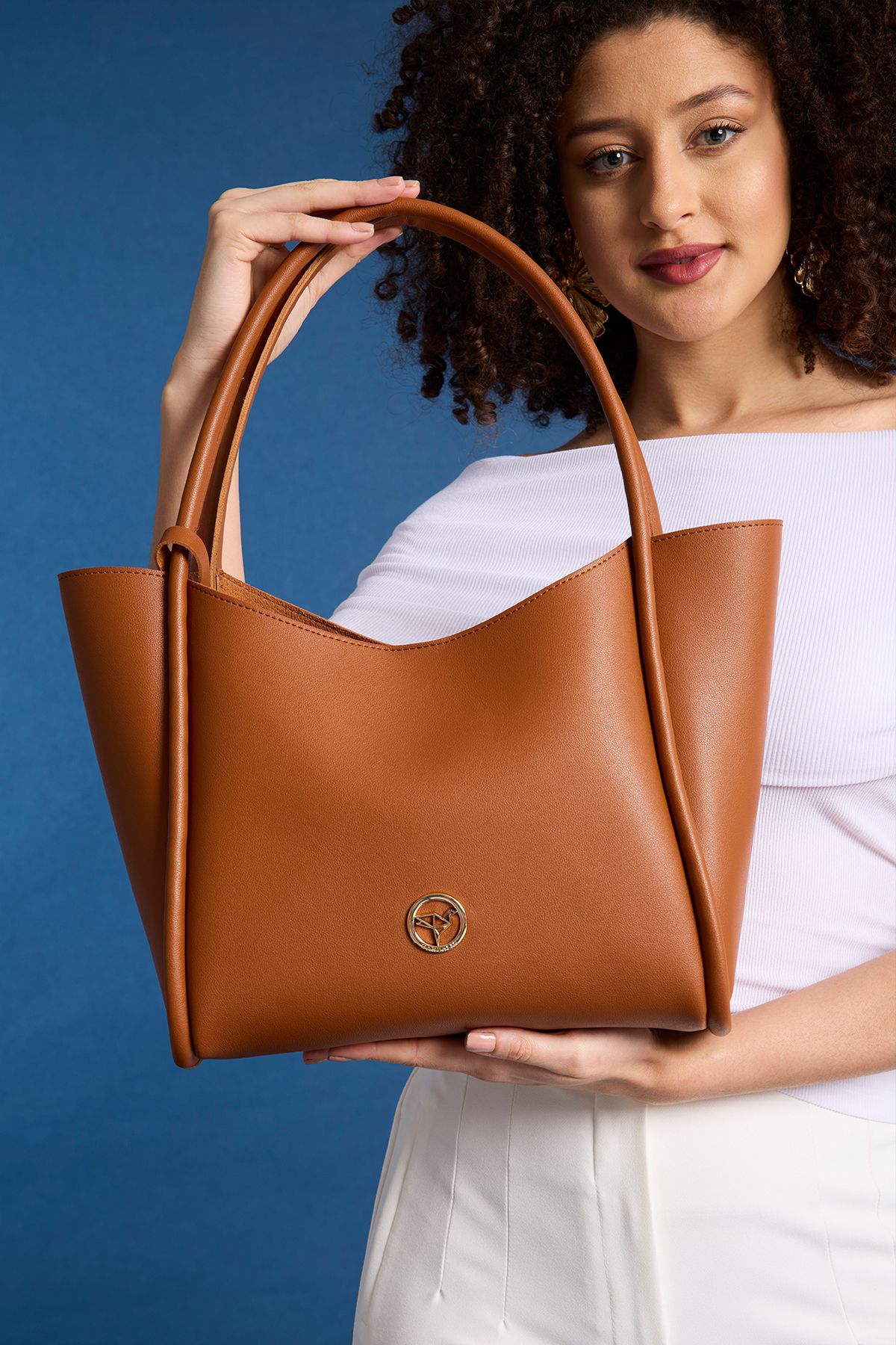 Garbalia-Women's Tan Shoulder and Shoulder Bag with Wide Compartment Magnet Closure with Athens Puppy Wallet 7
