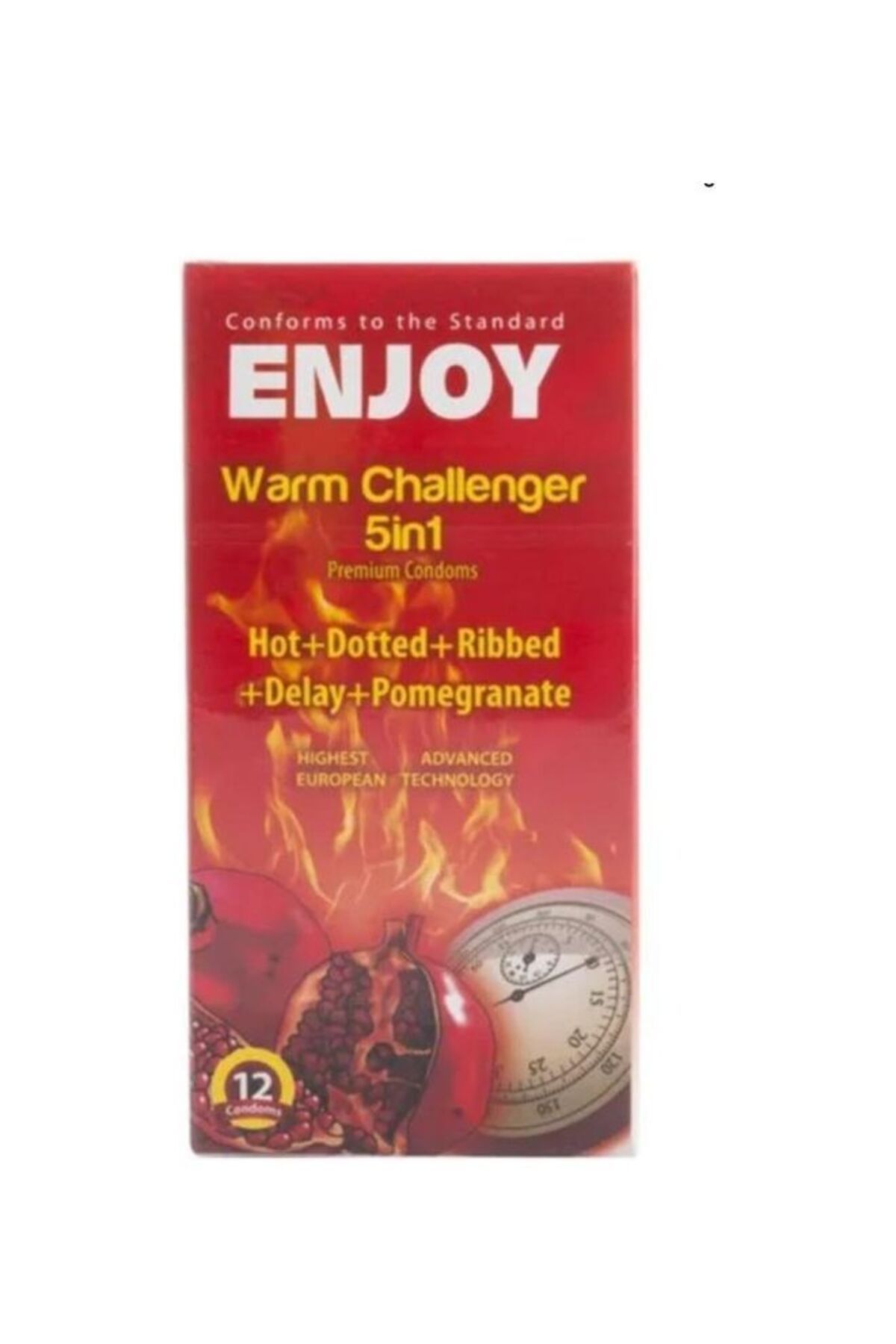 Enjoy-Worm Challenger 5-in-1 Deluxe Condoms, 2 Pack - 12 Condoms Each 2