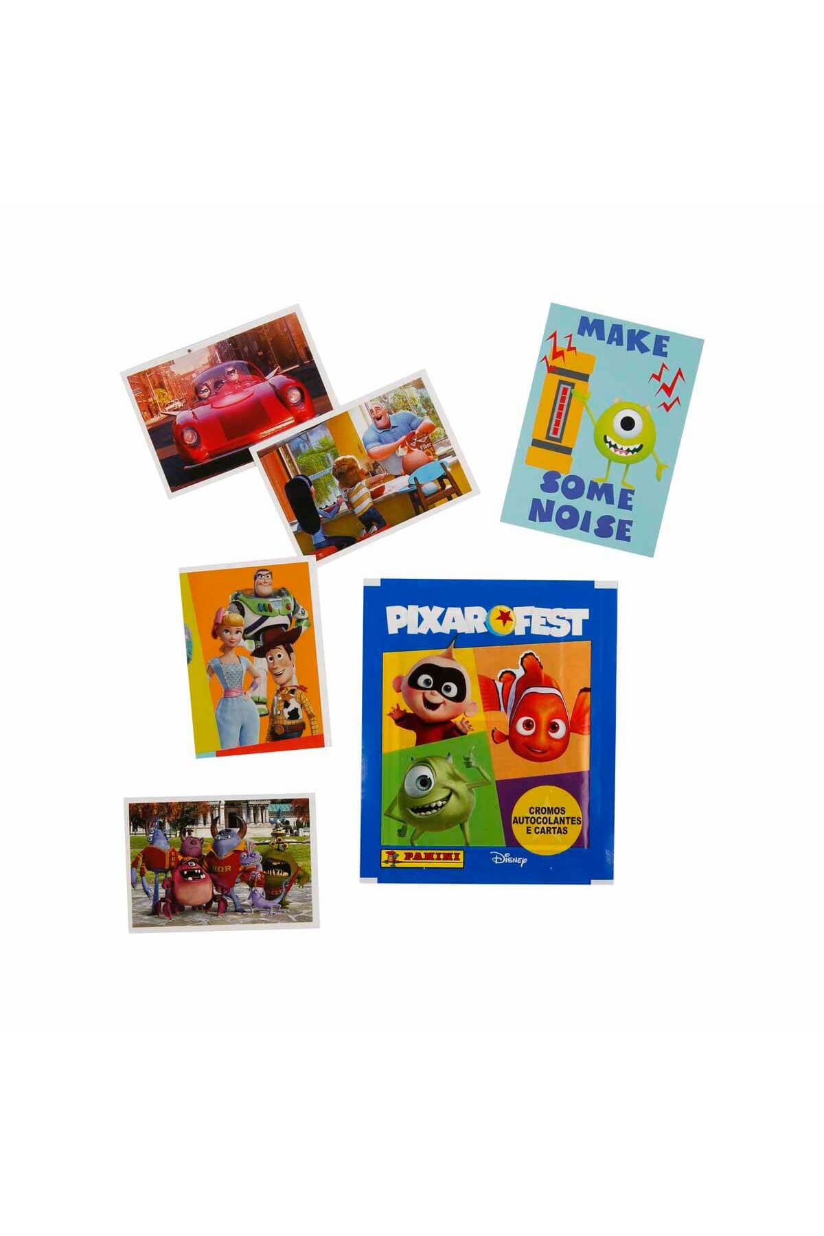 Panini Disney Pixar Fest Çıkartma Kartları 10 Paket Set (40 Sticker+10 Kart) Disney World fotoğrafı 3 (önizleme)