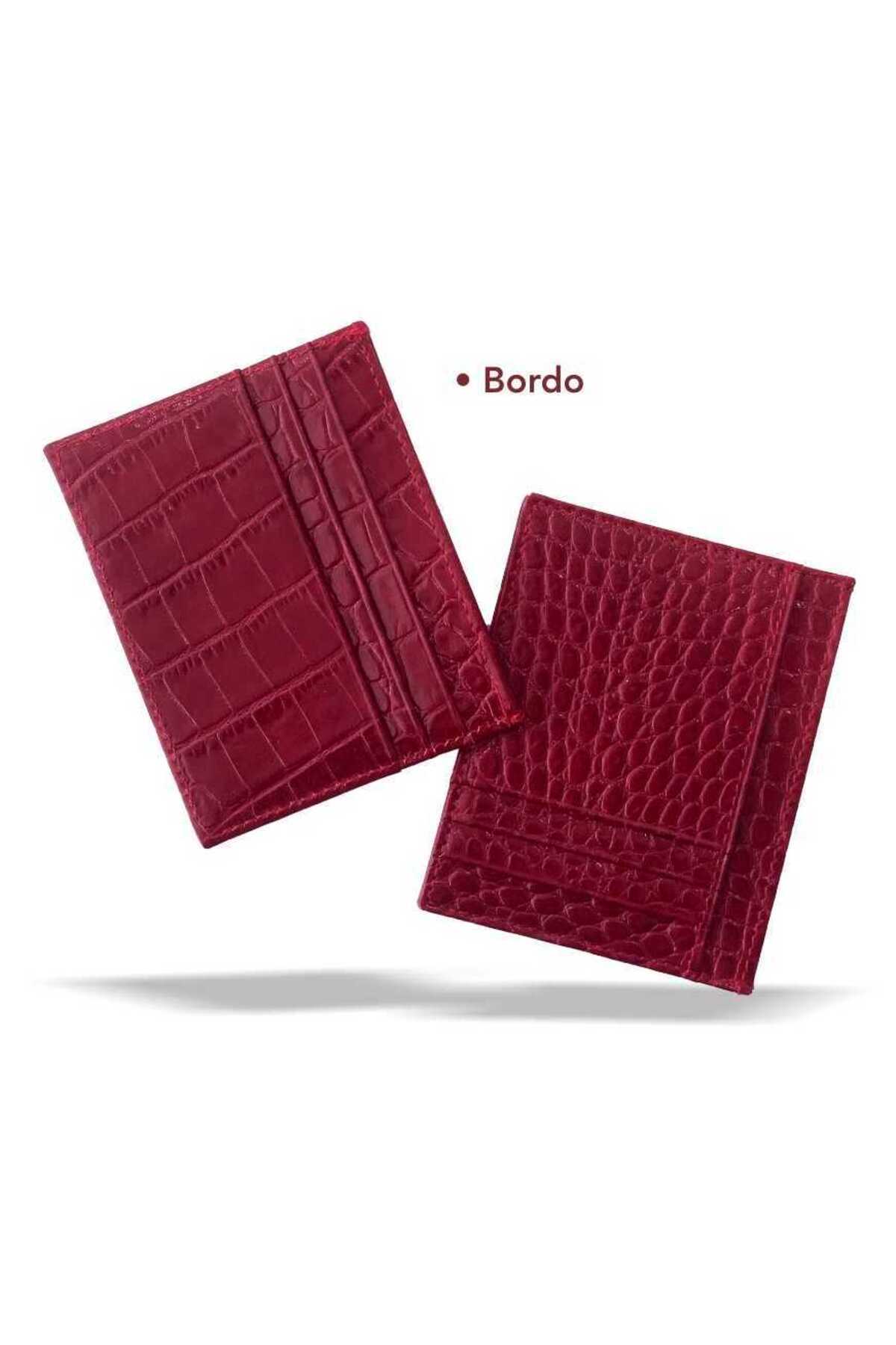 Hakiki Deri Kartvizitlik - BORDO