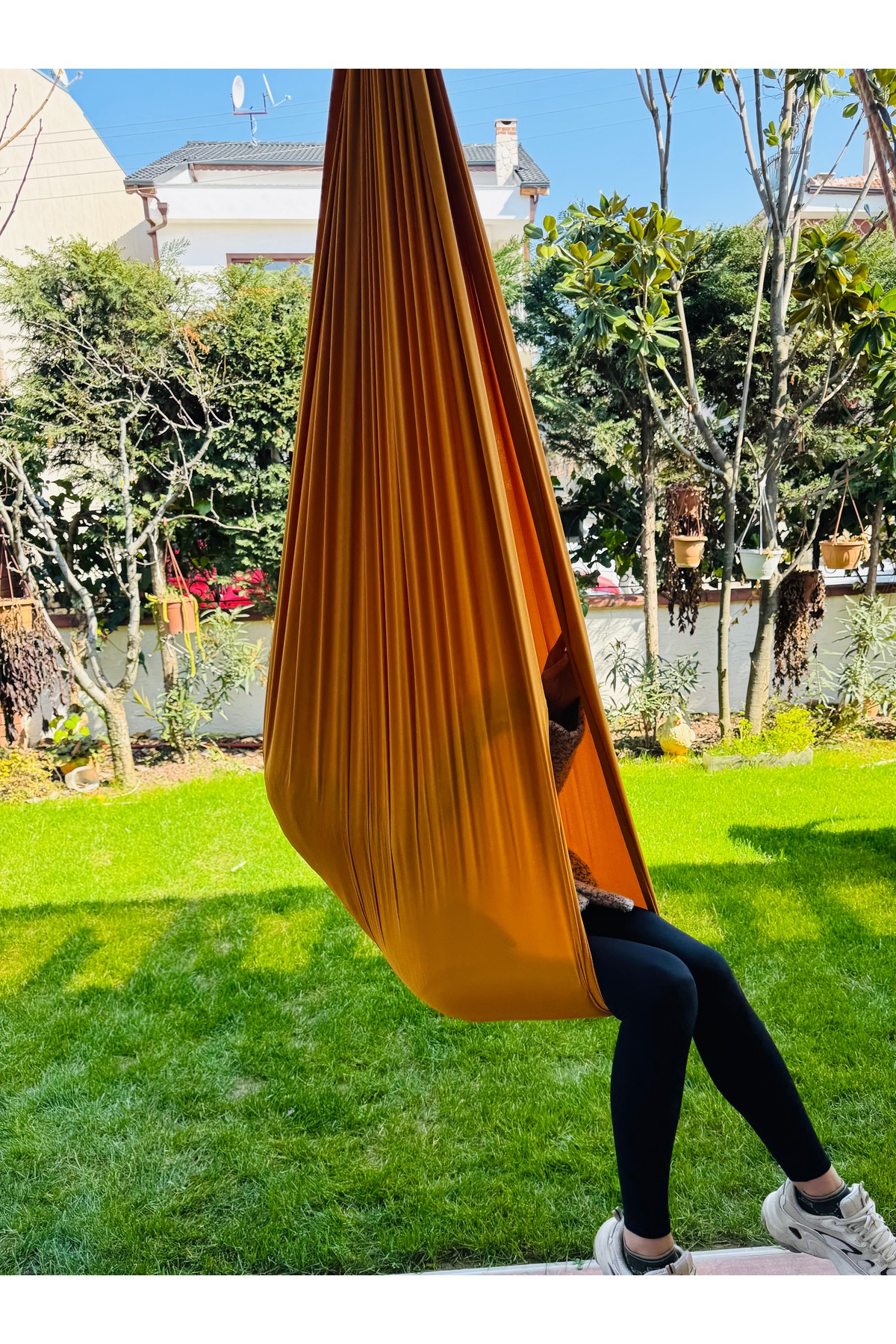 kubbe Koza Cuddle Yoga Swing Çocuk Aktivite Salıncağı Duyusal Salıncak, Hamak Salıncağı fotoğrafı 7 (önizleme)