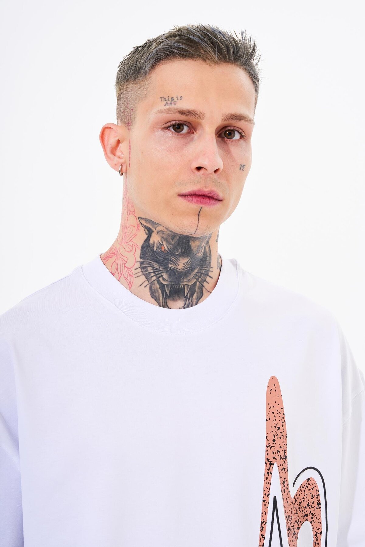 Machinist-Men's Never to Late Printed Oversize White T-shirt 3