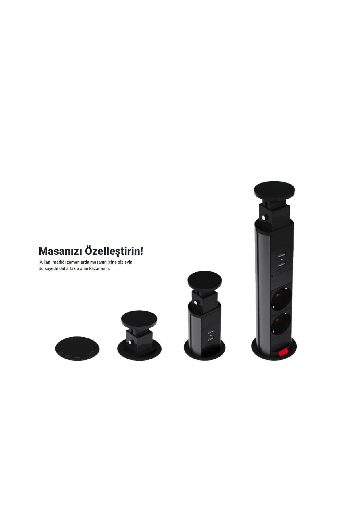 TEM-Push Open Bench Table Hidden Socket 2 Usb 2 220v Pop Up 4
