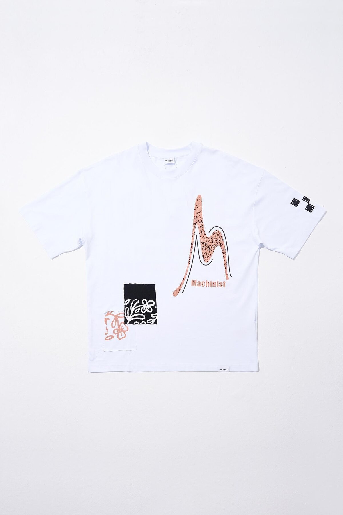 Machinist-Men's Never to Late Printed Oversize White T-shirt 7
