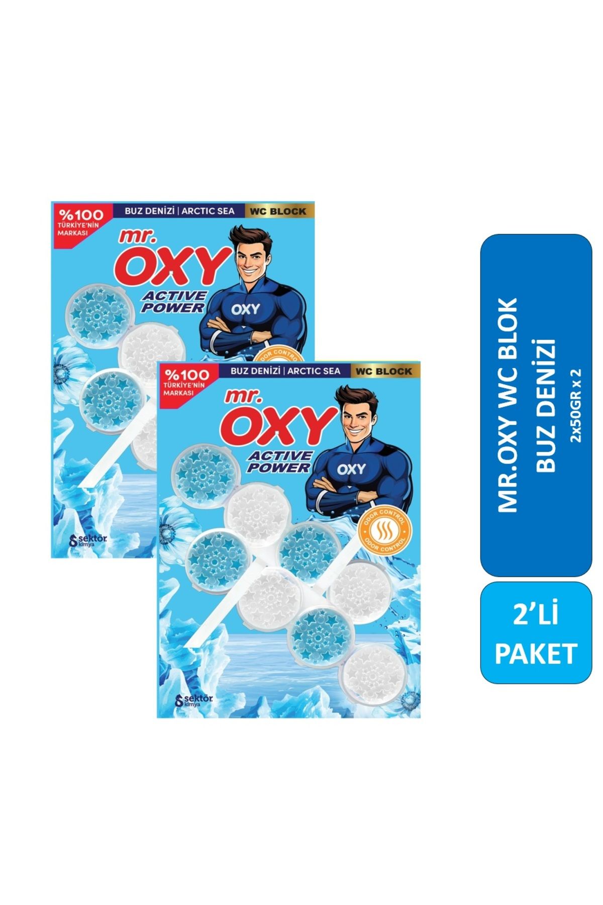 MR.OXY Wc Blok 2'li Buz Denizi x 2 Adet