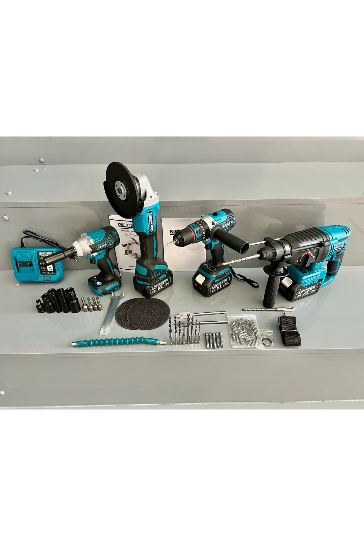 nuspower KİMMEER PLUS 4'lü Set Şarjlı Delici Kırıcı Hilti 2-26
